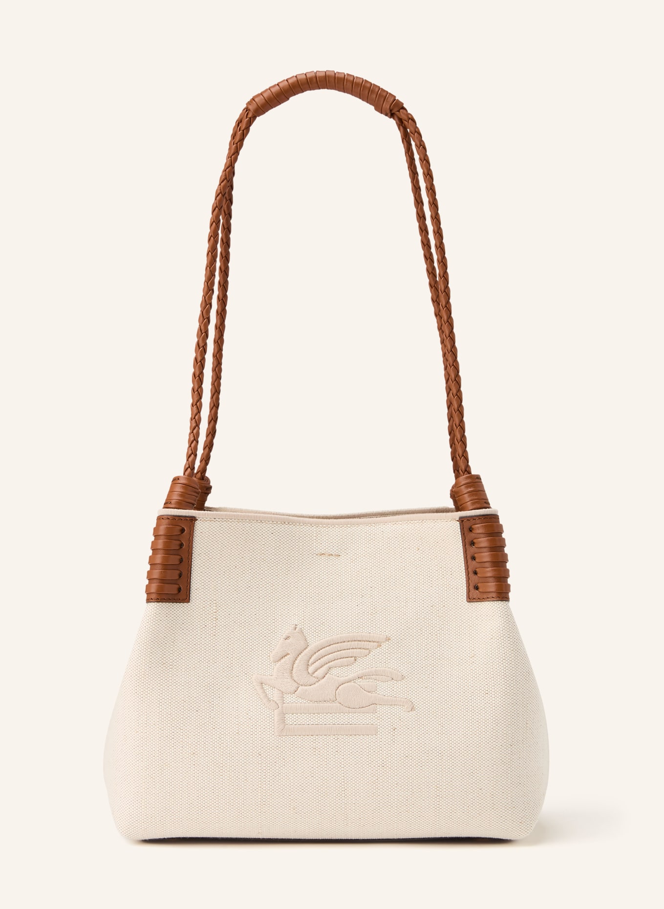 ETRO Shopper LIBRA: BEIGE / BRAUN