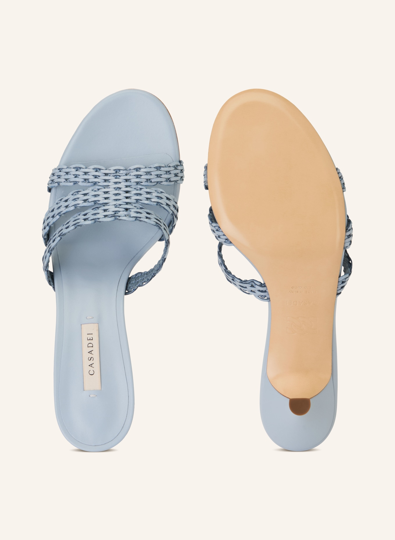 CASADEI Klapki JULIA AVENIDA: JASNONIEBIESKI