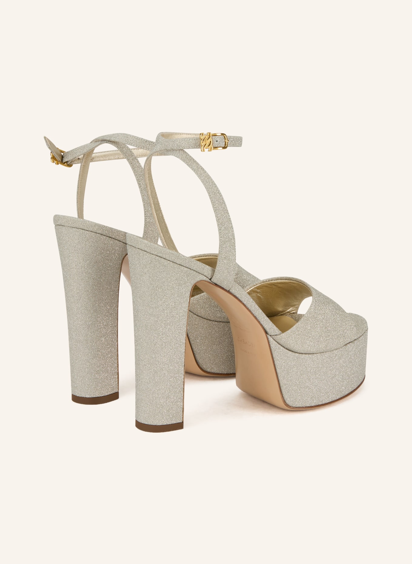 CASADEI PATTY platform sandals: GOLD