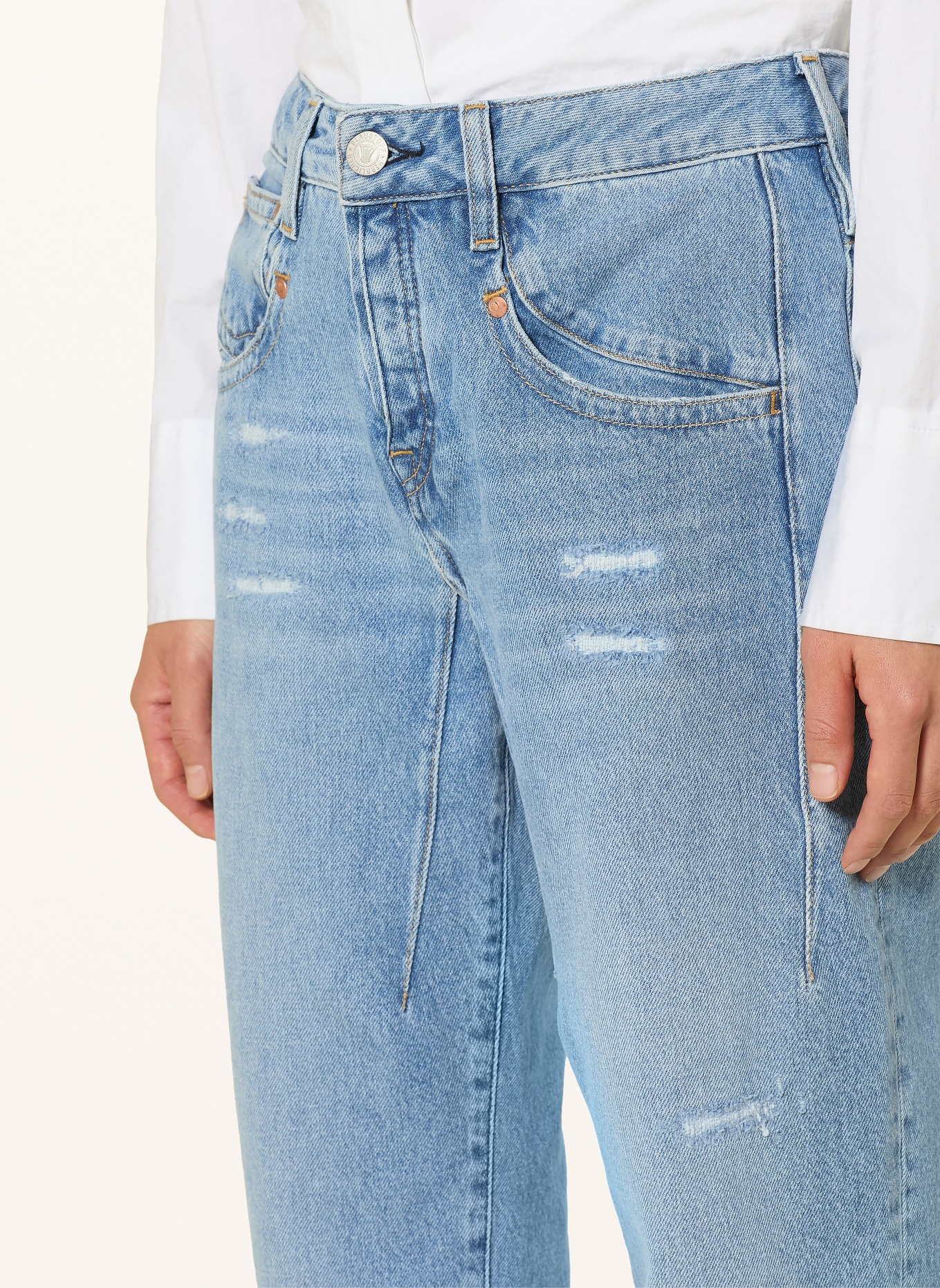 Herrlicher Zkrácené džíny SHYRA: 988 raising sun destroyed