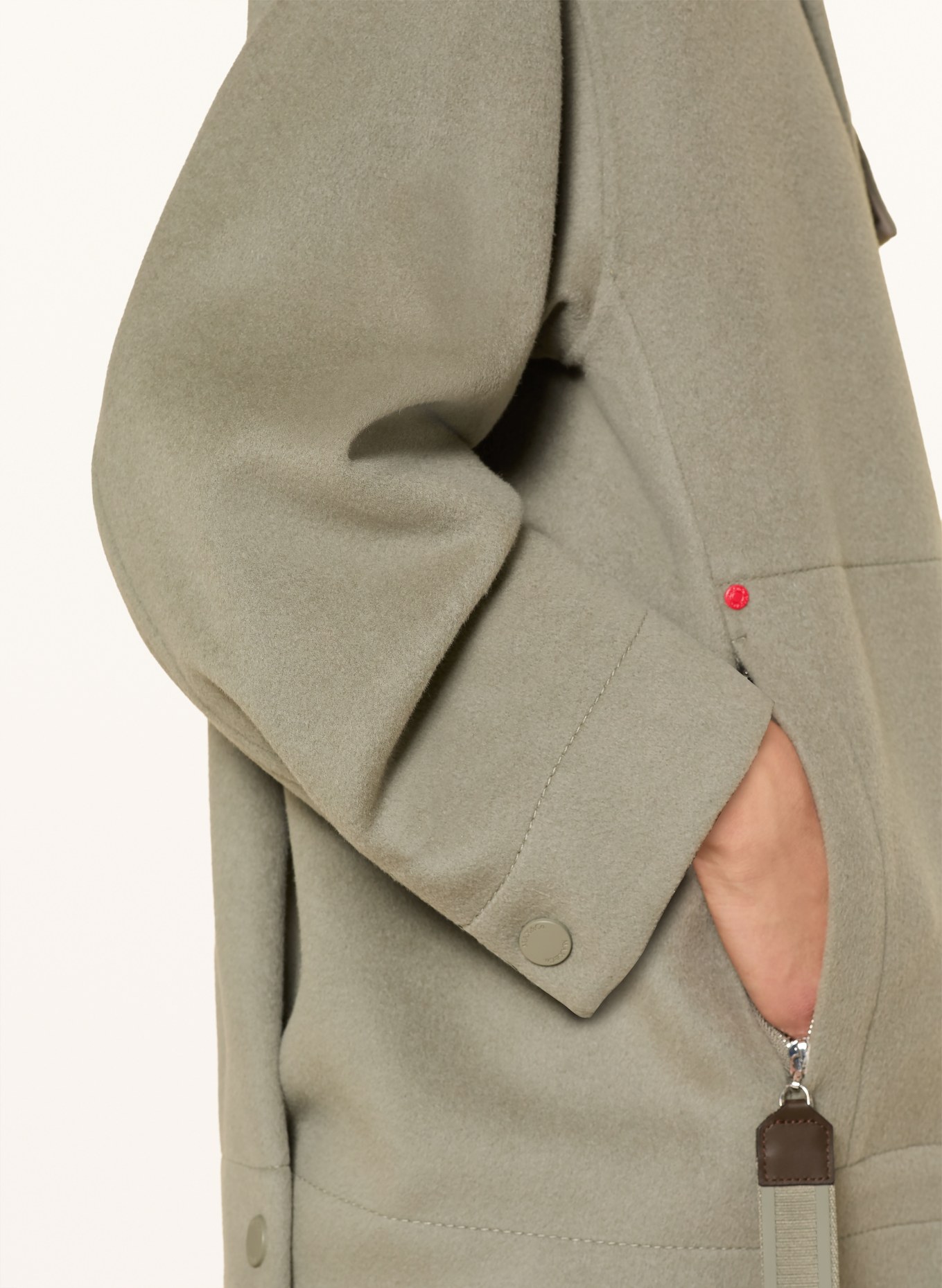 MAX & Co. Overjacket HACK: OLIV / BRAUN