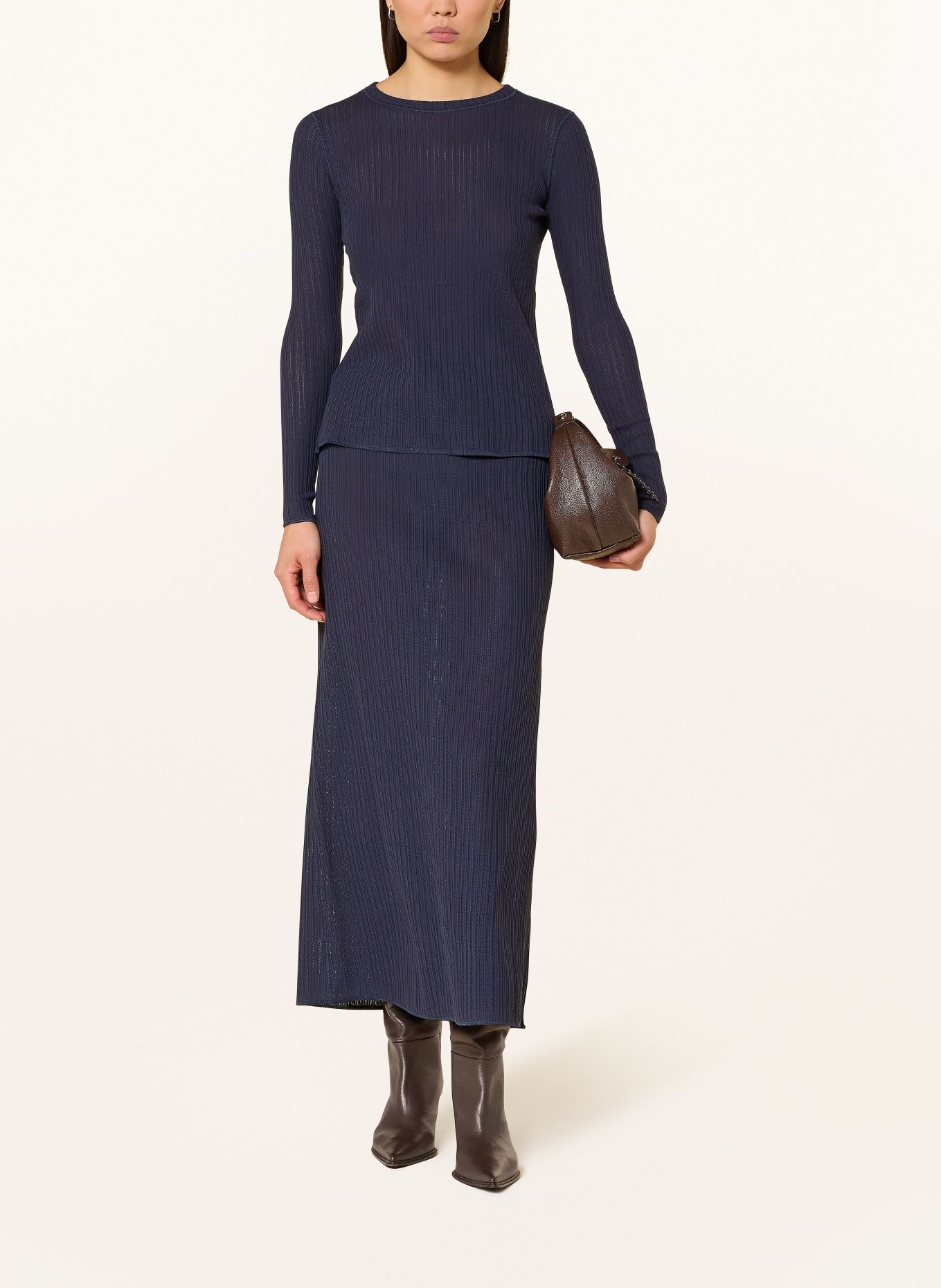 MAX & Co. Longsleeve MCOTRIONFO: DUNKELBLAU