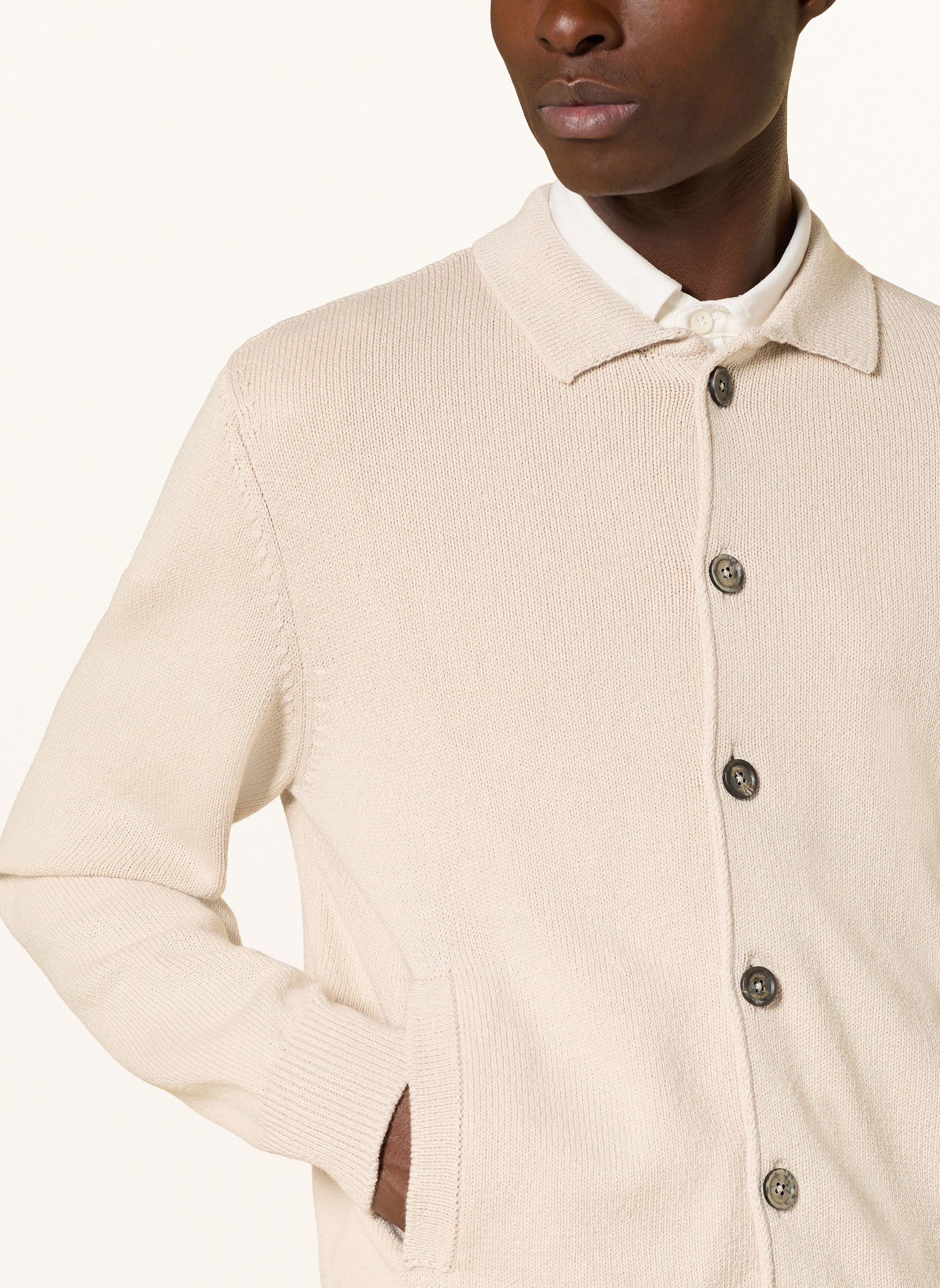 eleventy cardigan: BEIGE