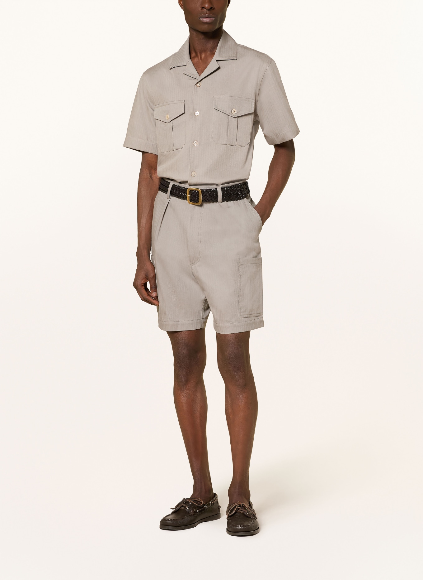 eleventy Short-sleeved shirt, regular fit: GRAY