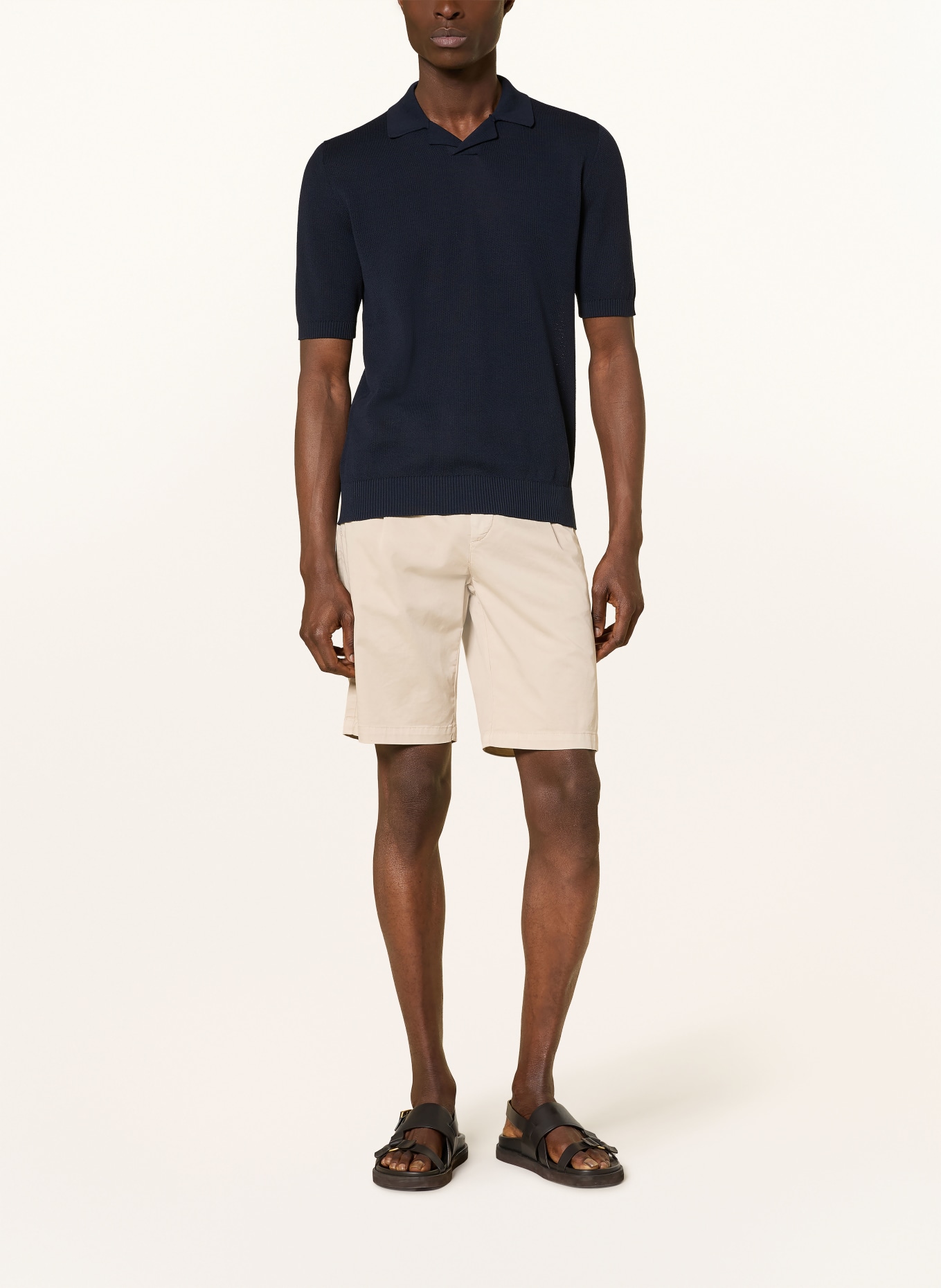 eleventy gebreid shirt: DONKERBLAUW