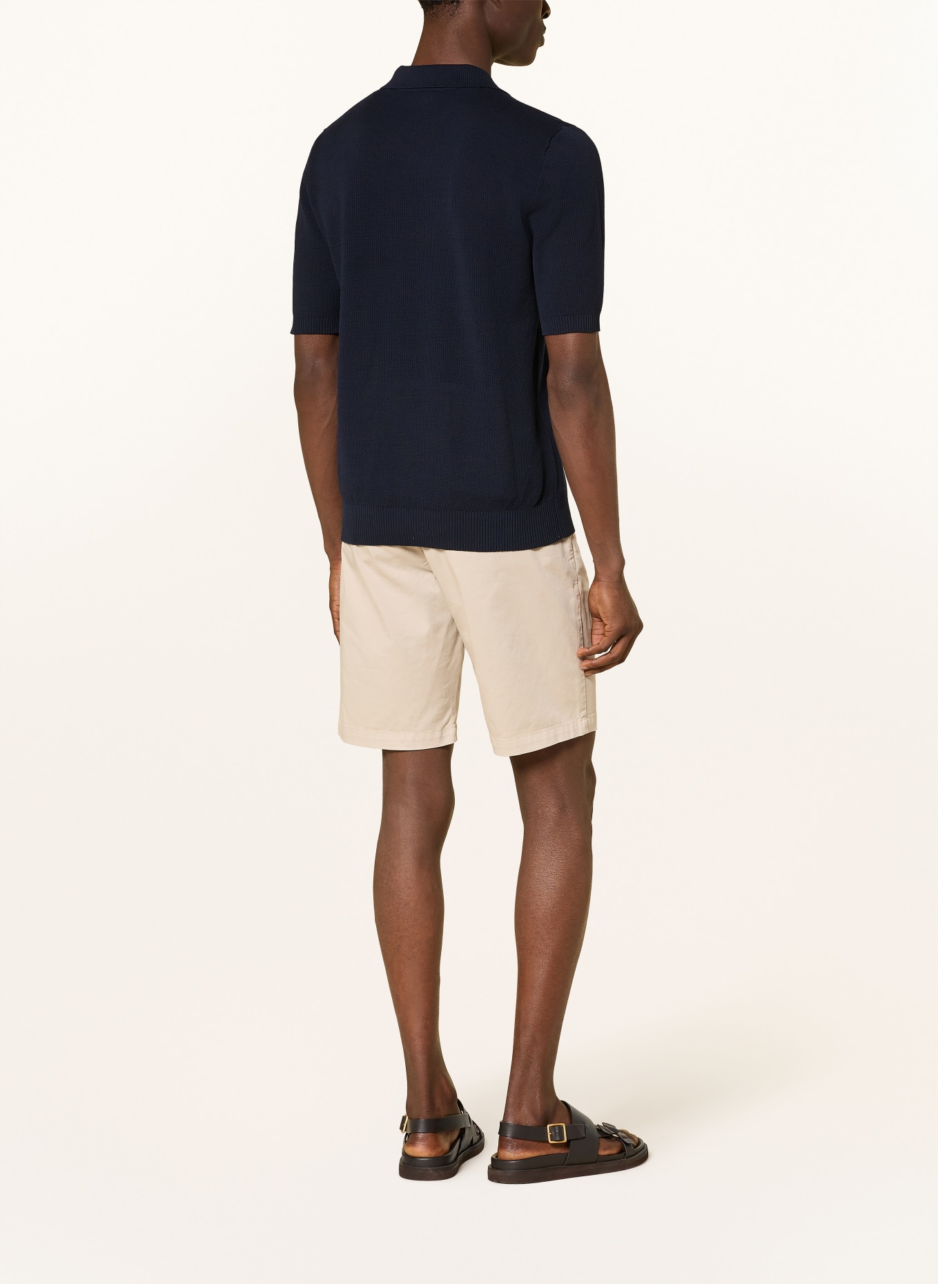 eleventy gebreid shirt: DONKERBLAUW