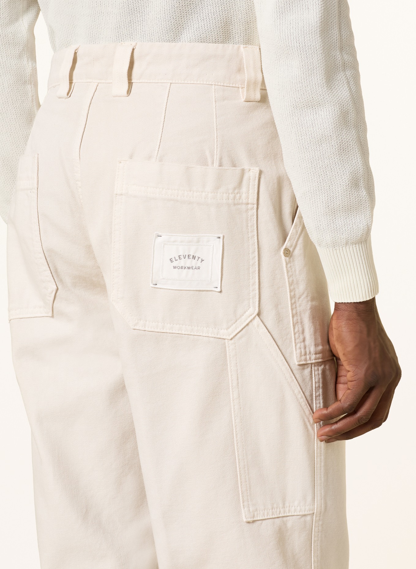 eleventy Regular fit pants: CREAM