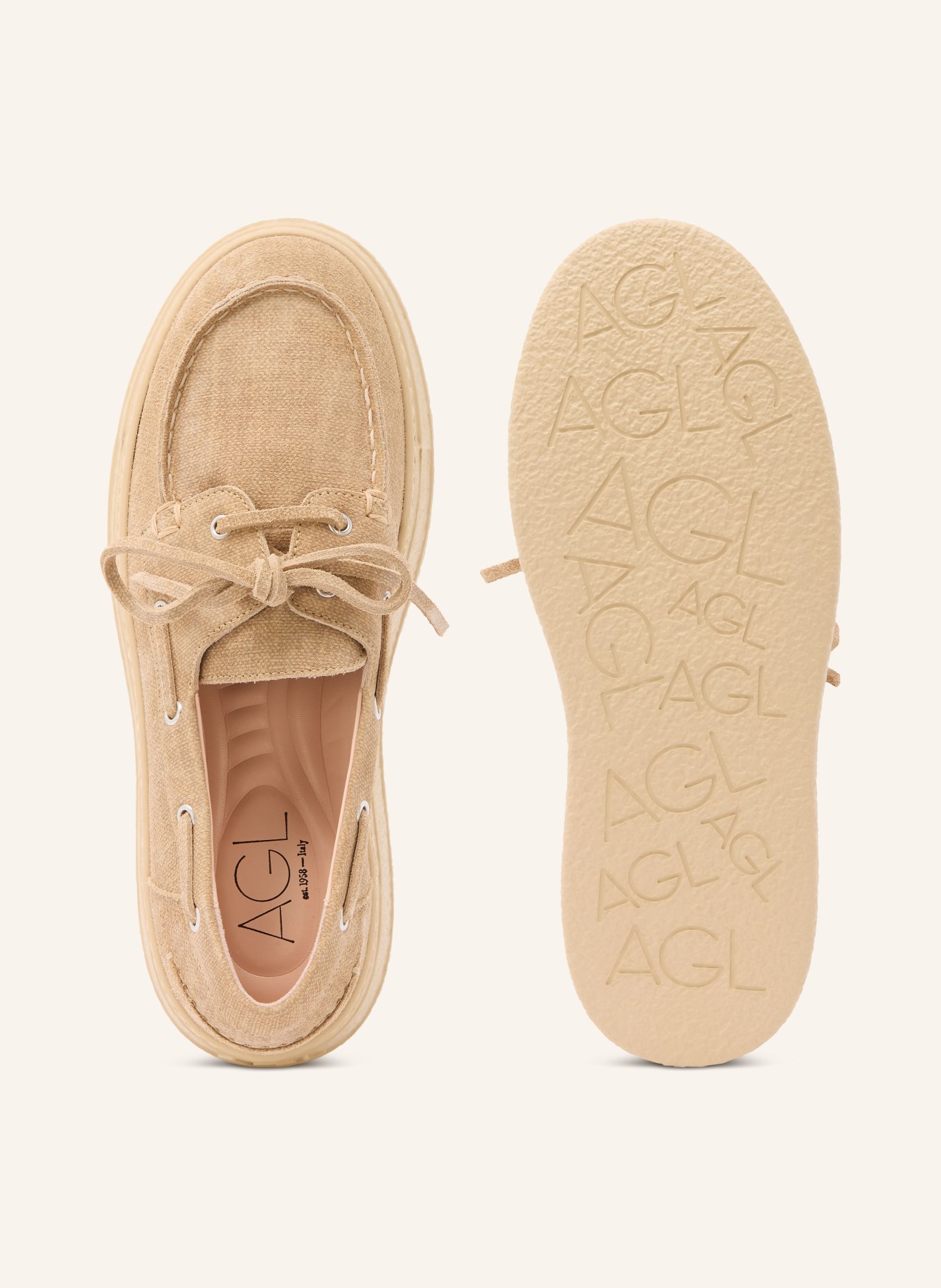 AGL Bootsschuhe GIULY: BEIGE