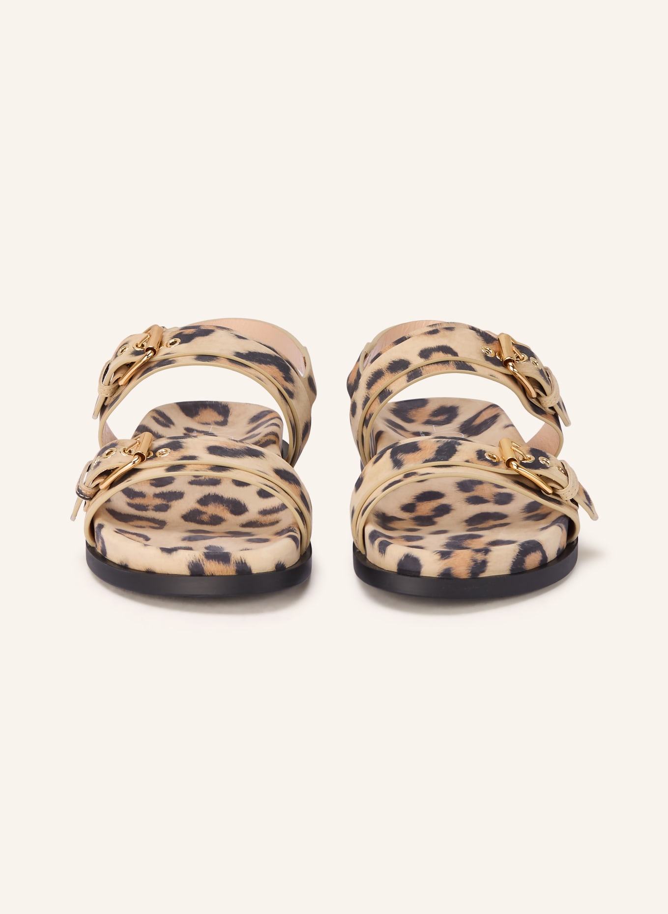 AGL CRISTINA sandals: LIGHT BROWN / COGNAC / BLACK