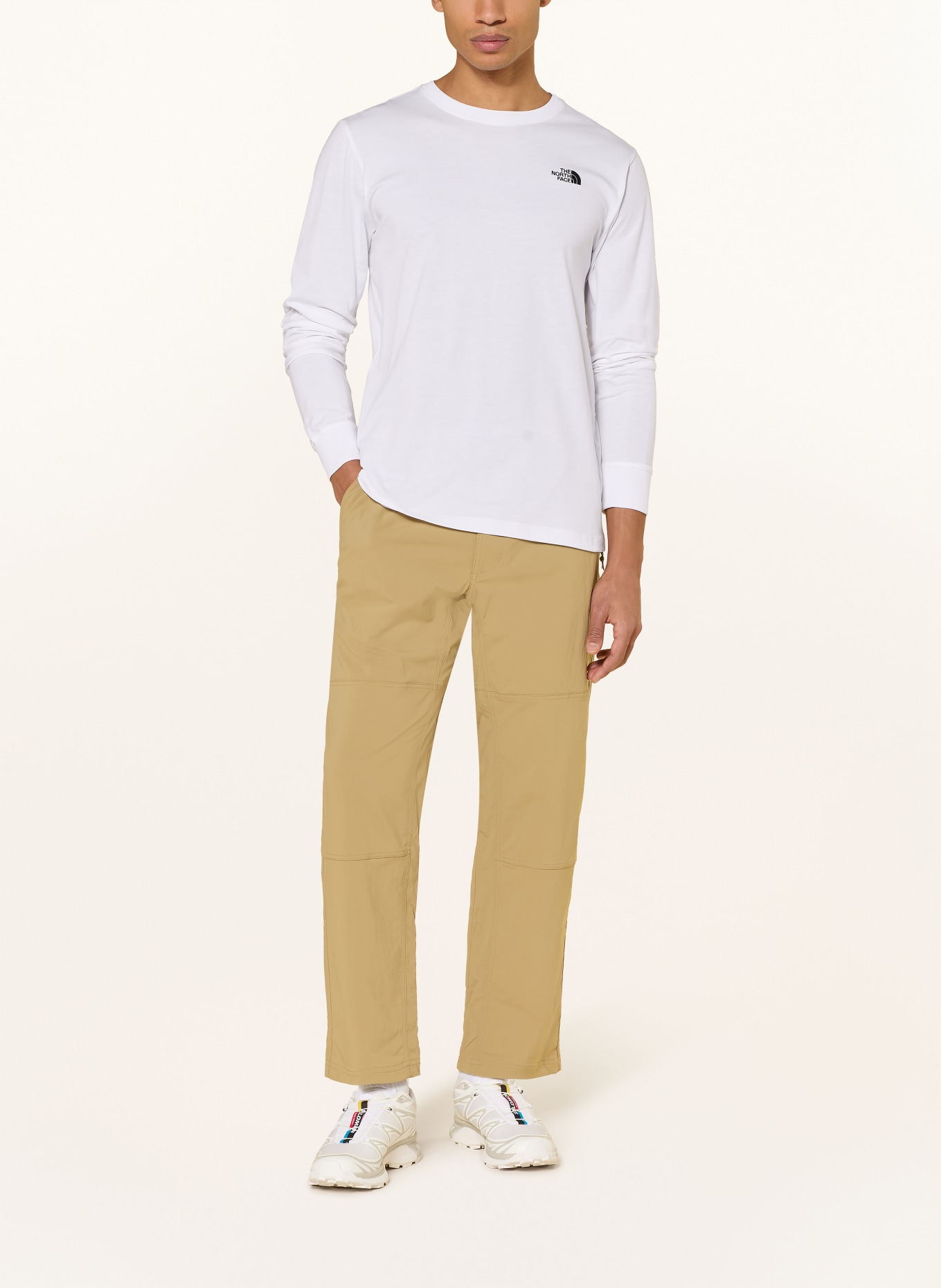 THE NORTH FACE Longsleeve EVOLUTION SIMPLE DOME: WEISS