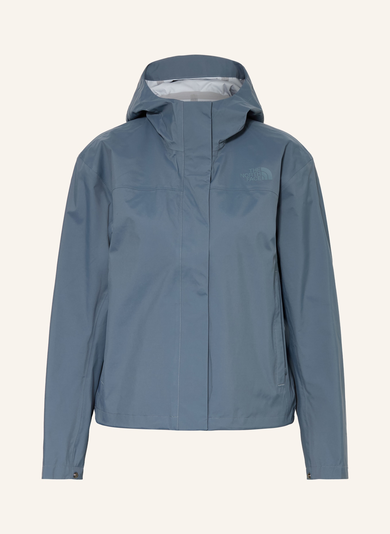 THE NORTH FACE VOYAGE RAIN 3L HOODED rain jacket: BLUE