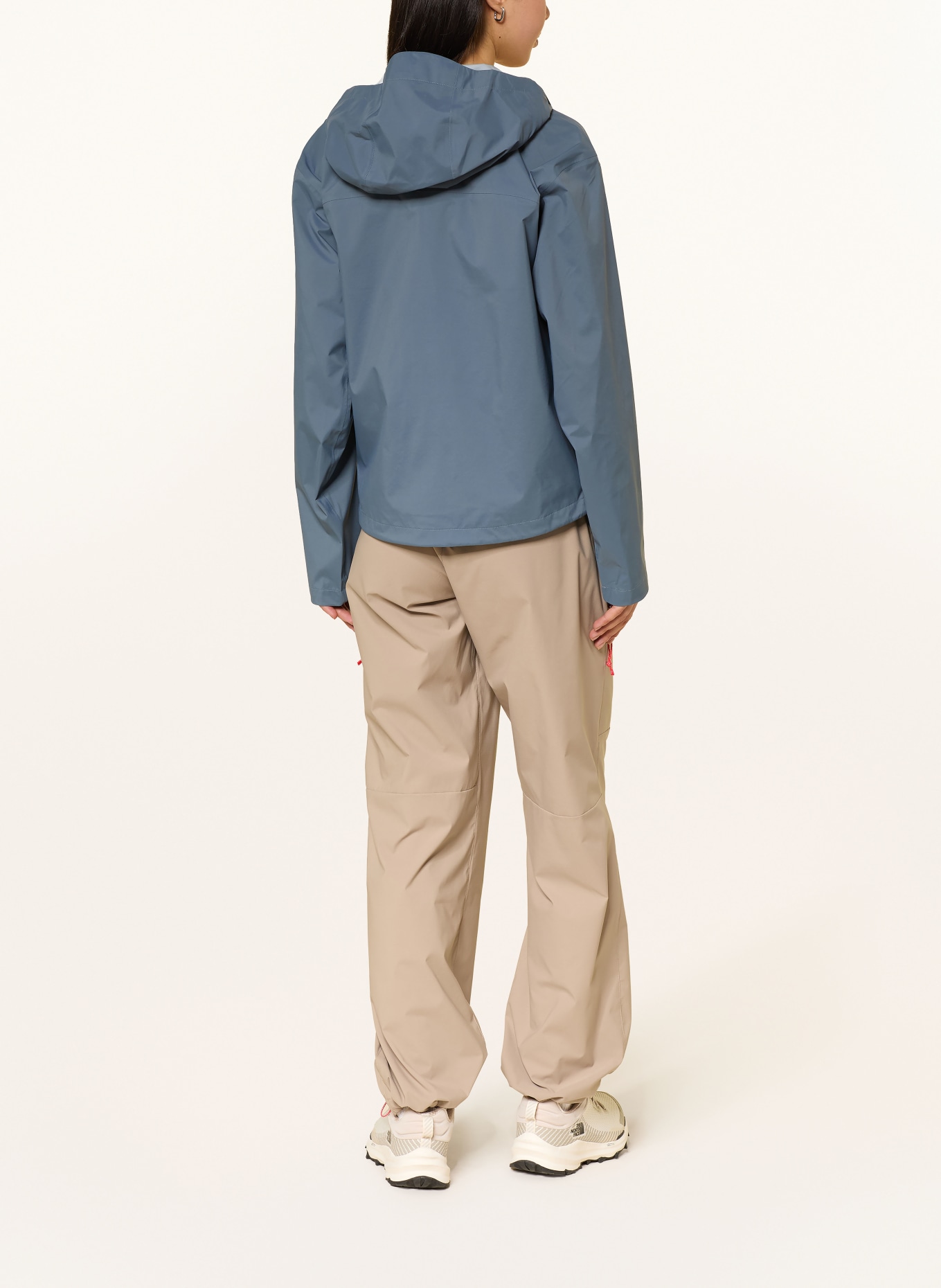 THE NORTH FACE VOYAGE RAIN 3L HOODED rain jacket: BLUE