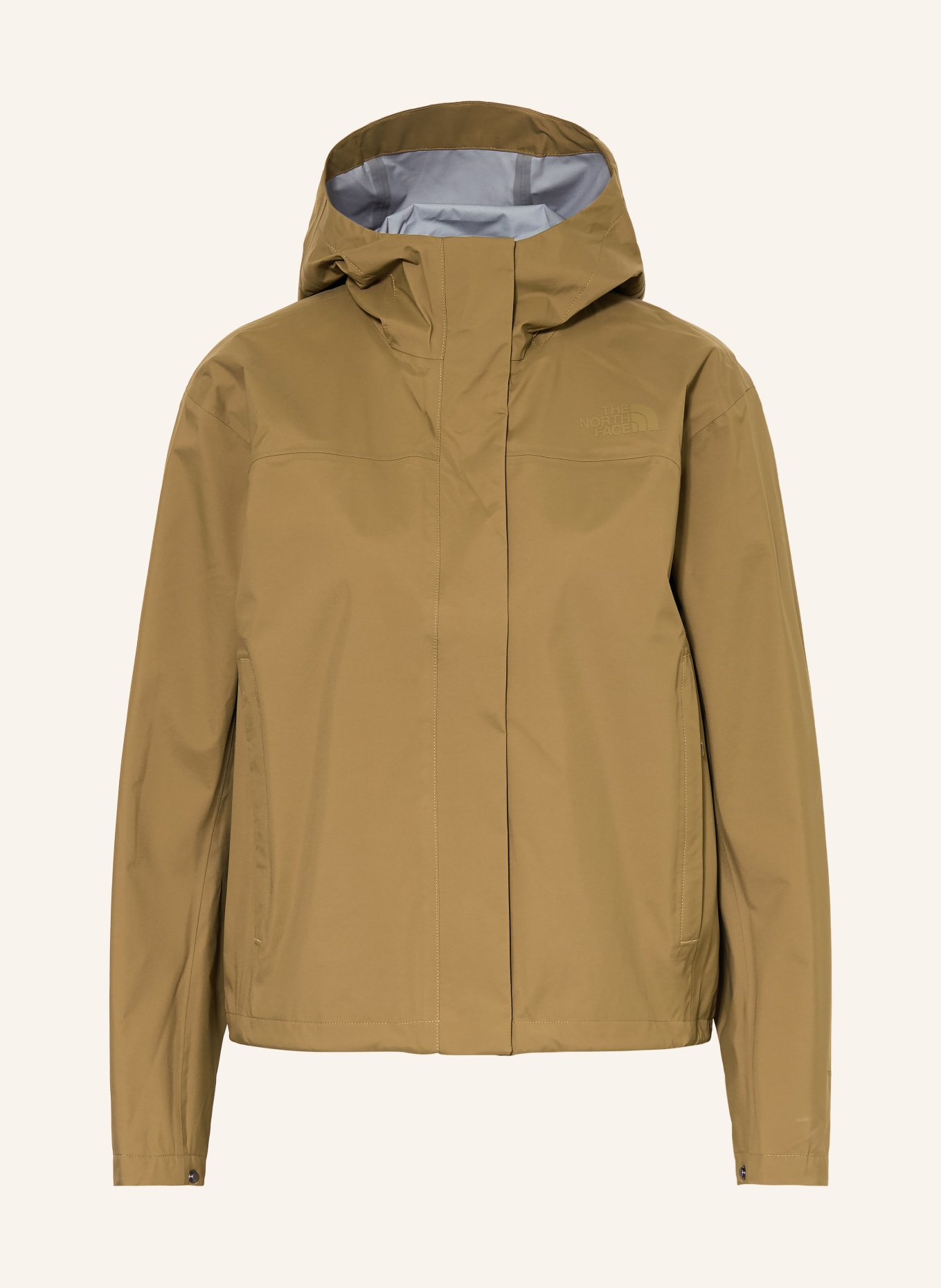 THE NORTH FACE VOYAGE RAIN 3L HOODED rain jacket: OLIVE