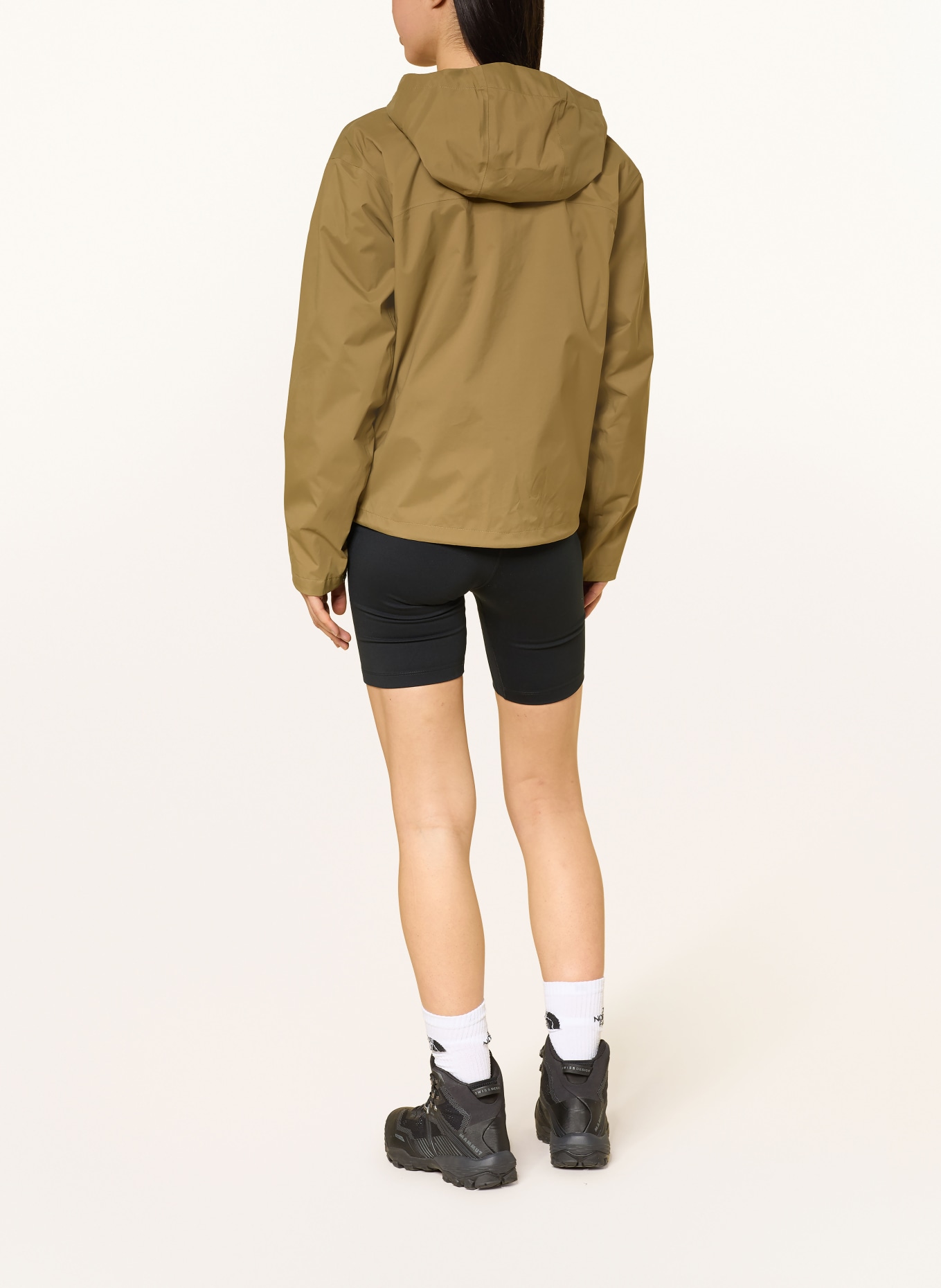 THE NORTH FACE VOYAGE RAIN 3L HOODED rain jacket: OLIVE