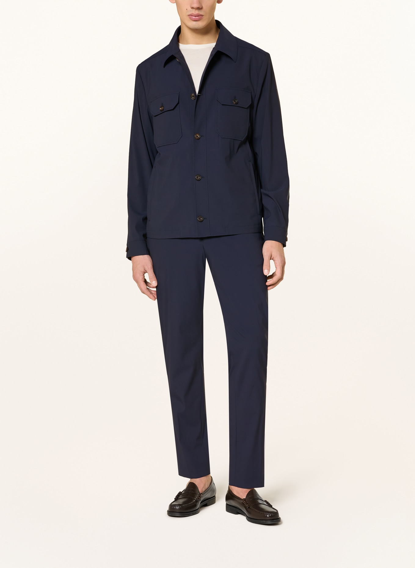 CORNELIANI Slim Fit Chinos: DARK BLUE