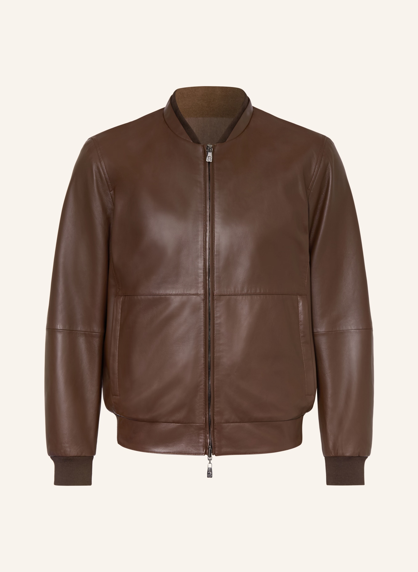 CORNELIANI Lederblouson zum Wenden: DUNKELBRAUN