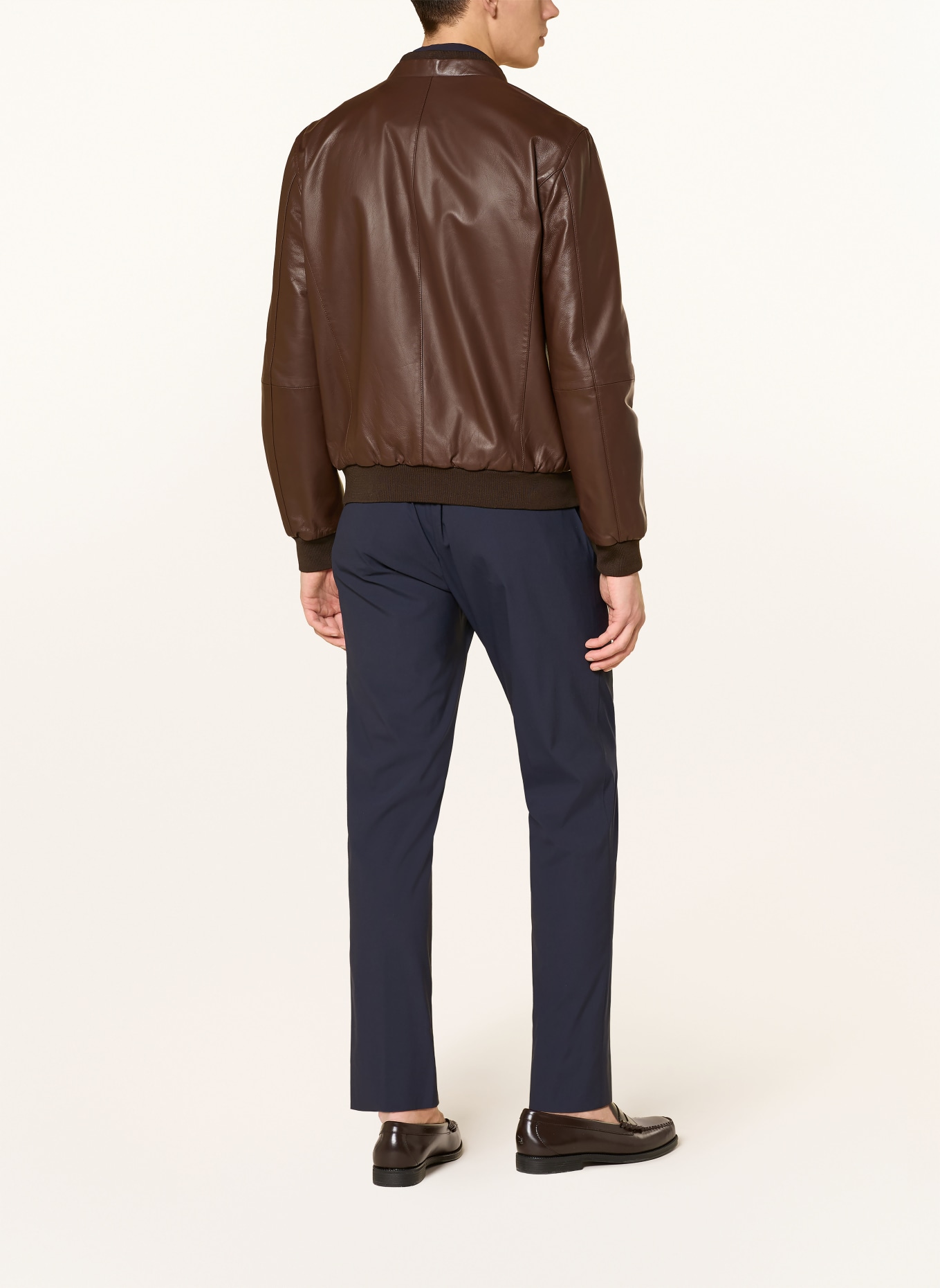 CORNELIANI Lederblouson zum Wenden: DUNKELBRAUN