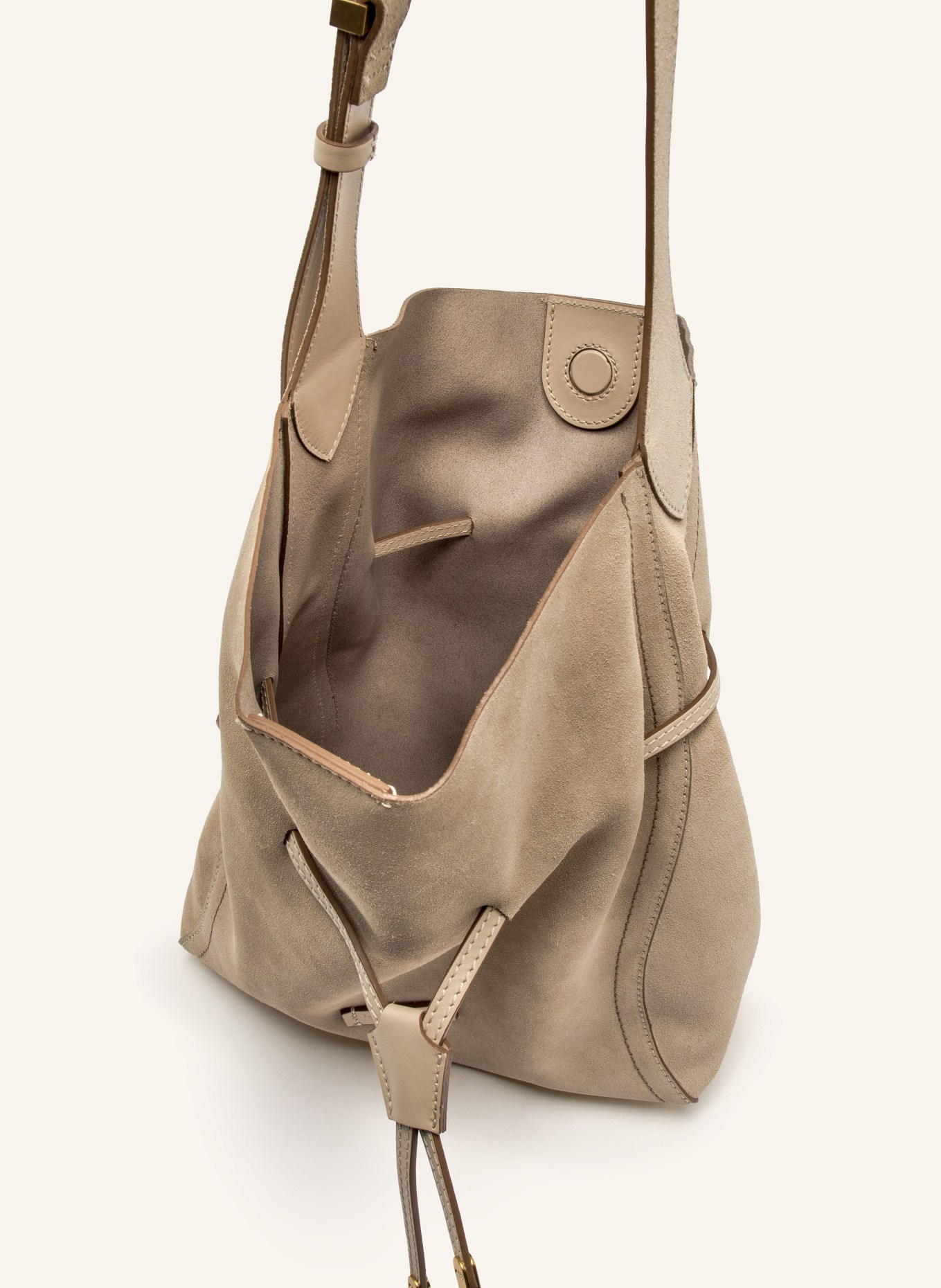 GIANNI CHIARINI Beuteltasche SIENNA: BEIGE / GOLD