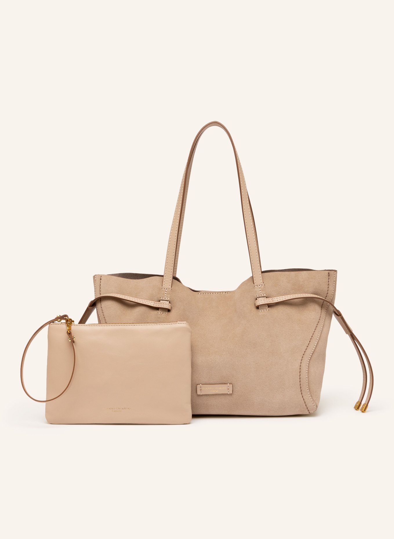 GIANNI CHIARINI Nákupní taška VIOLETTE s pouzdrem: BÉŽOVÁ