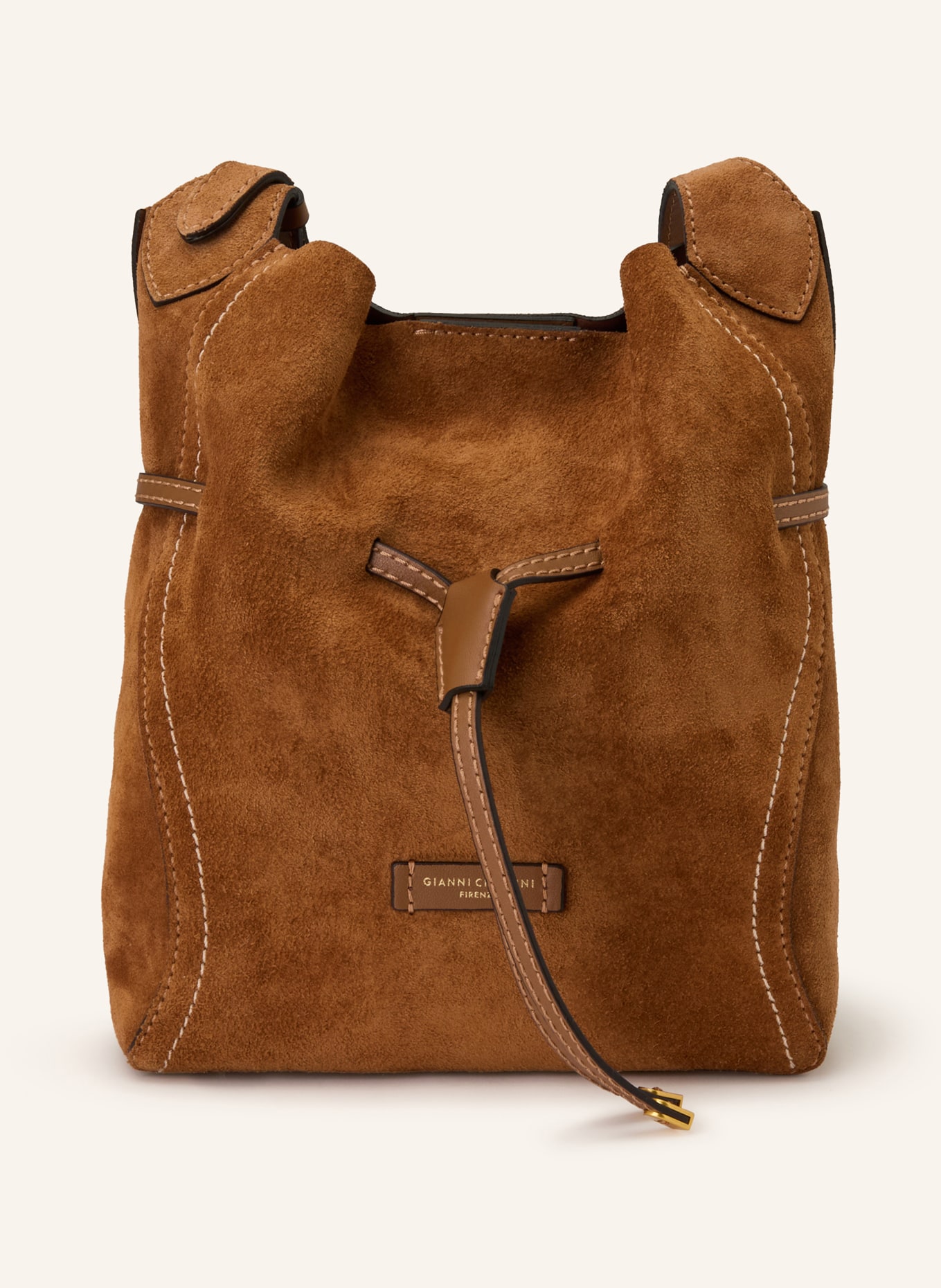 GIANNI CHIARINI Beuteltasche SIENNA: BRAUN / GOLD