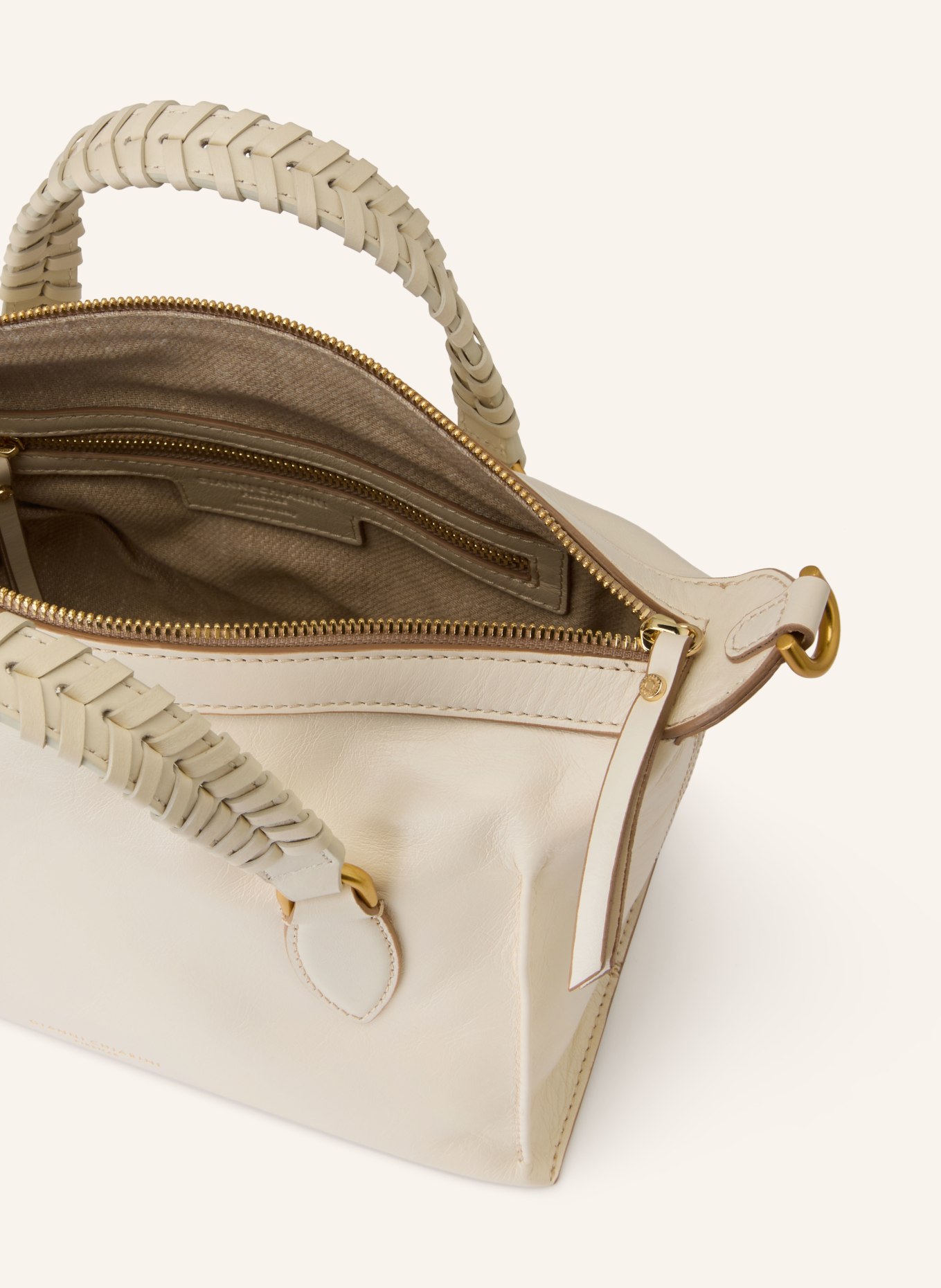 GIANNI CHIARINI ROXY handbag: CREAM