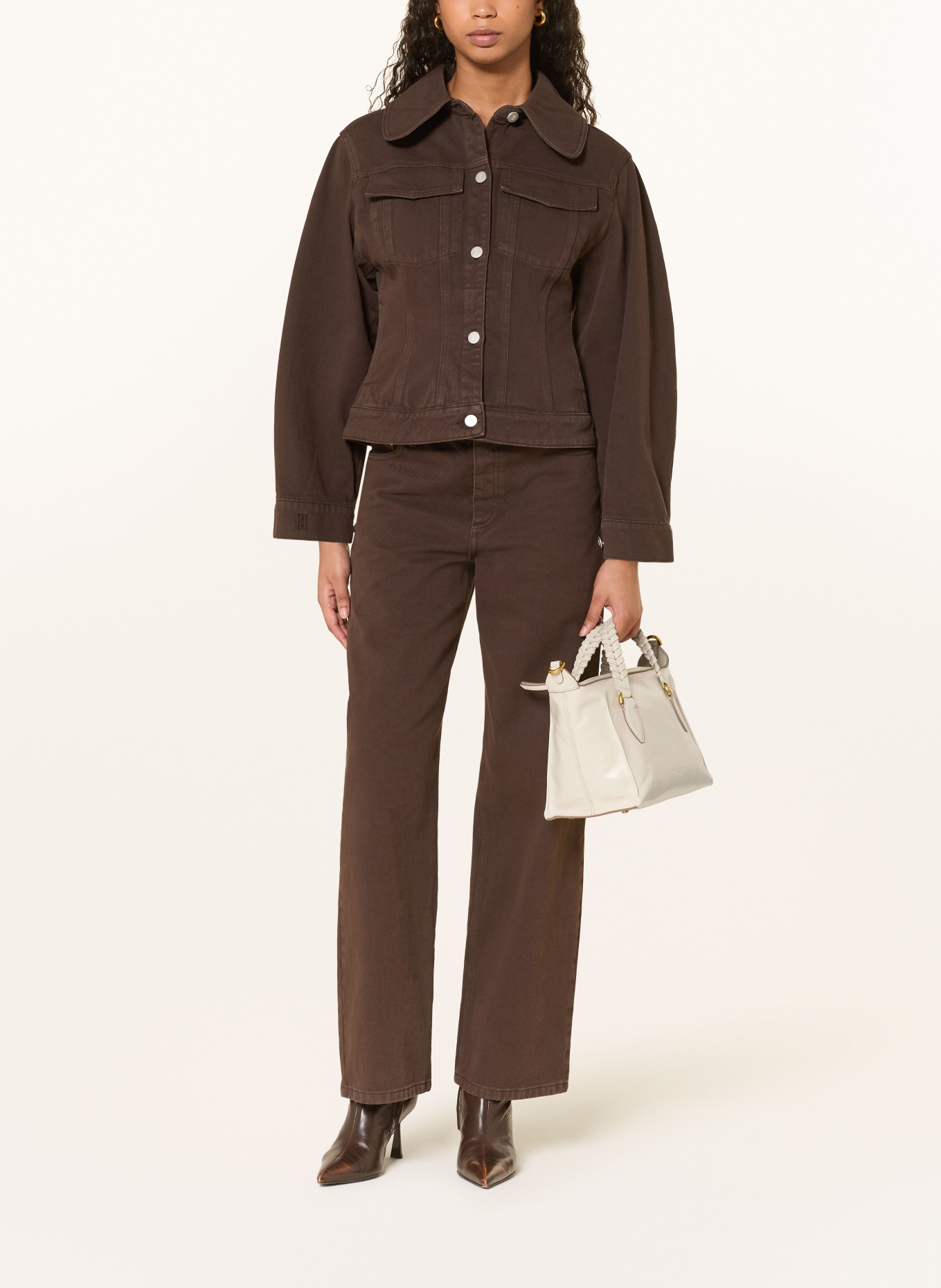 GIANNI CHIARINI ROXY handbag: CREAM