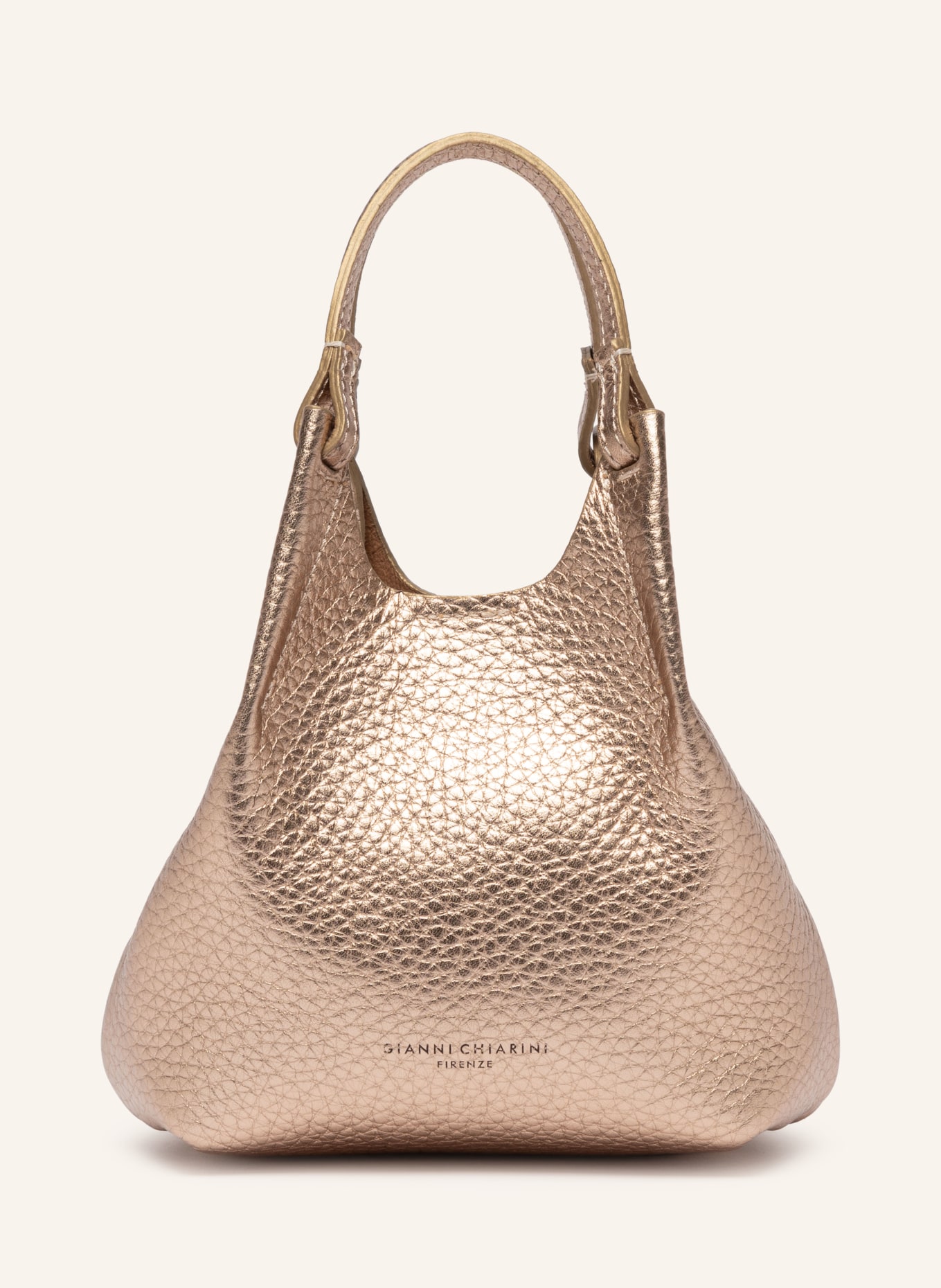 GIANNI CHIARINI Umhängetasche DUA MINI: ROSÉGOLD / SILBER