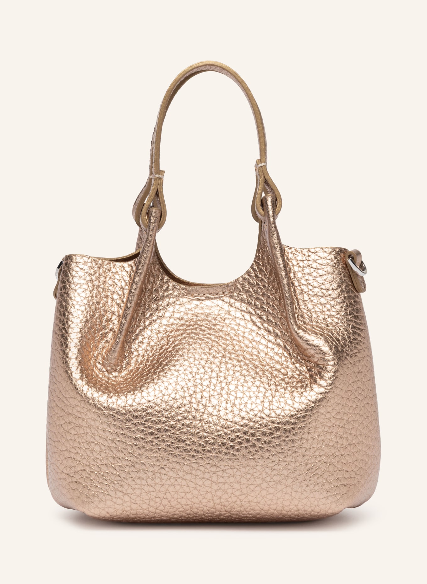 GIANNI CHIARINI Umhängetasche DUA MINI: ROSÉGOLD / SILBER
