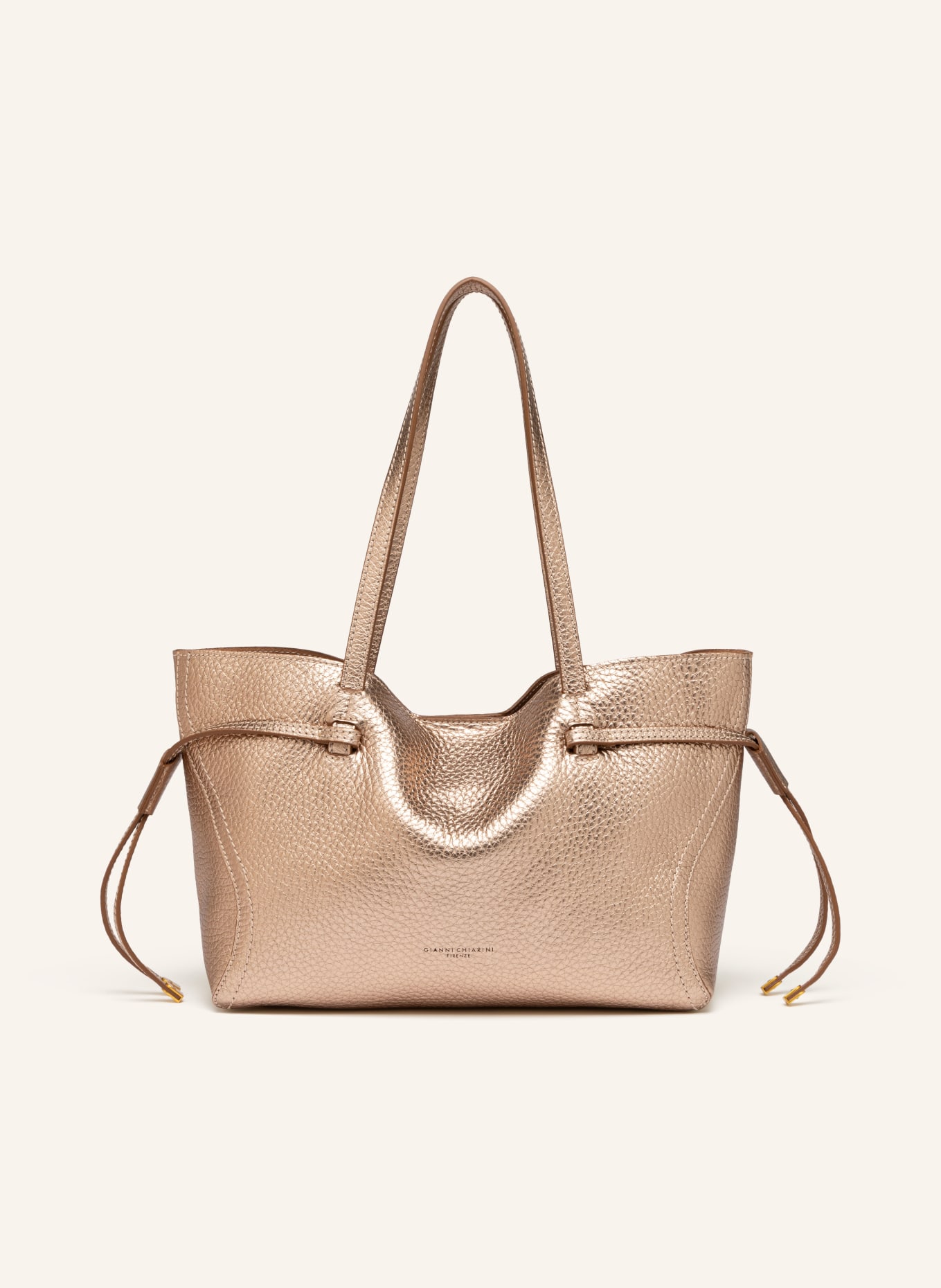 GIANNI CHIARINI Shopper VIOLETTE mit Pouch: ROSÉGOLD / GOLD