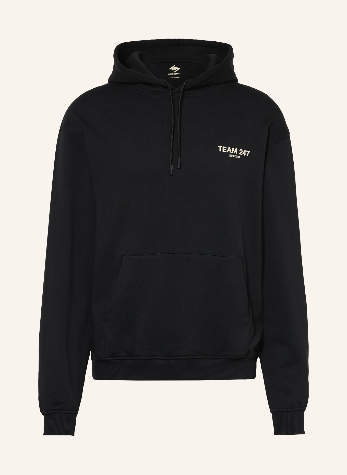 247 REPRESENT Hoodie TEAM 247: SCHWARZ