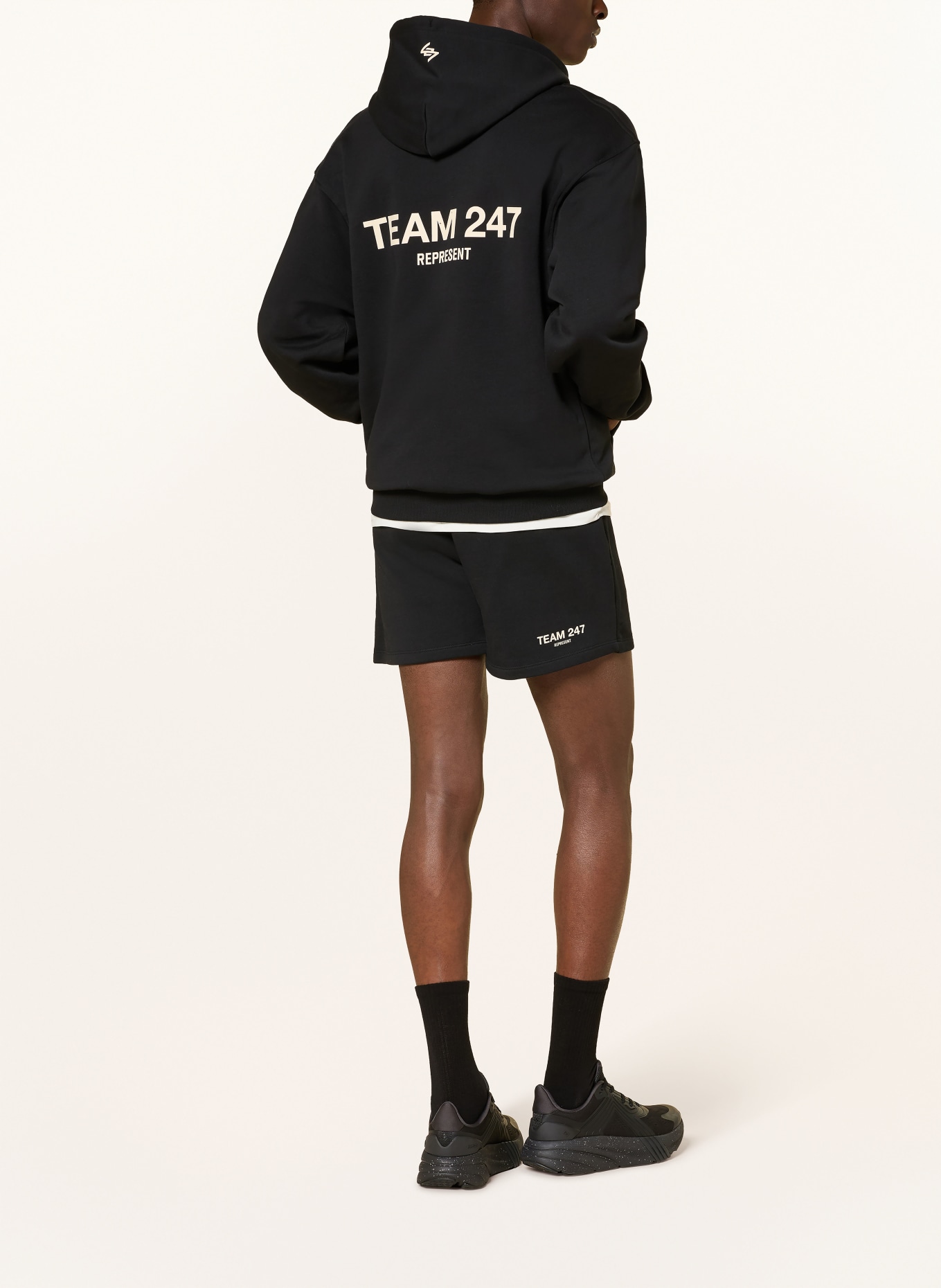 247 REPRESENT Hoodie TEAM 247: SCHWARZ