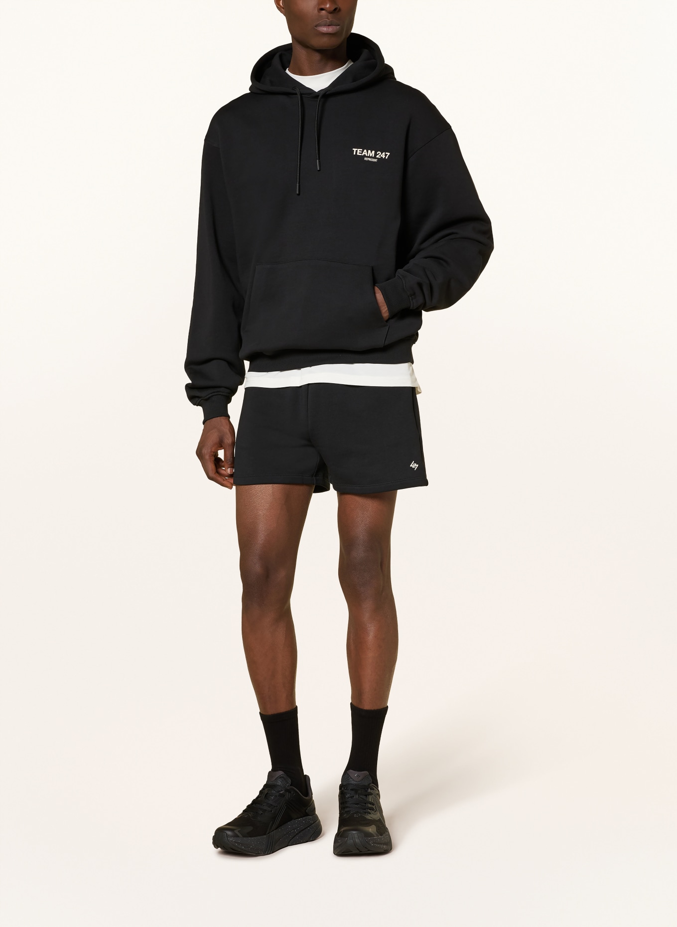 247 REPRESENT Hoodie TEAM 247: SCHWARZ