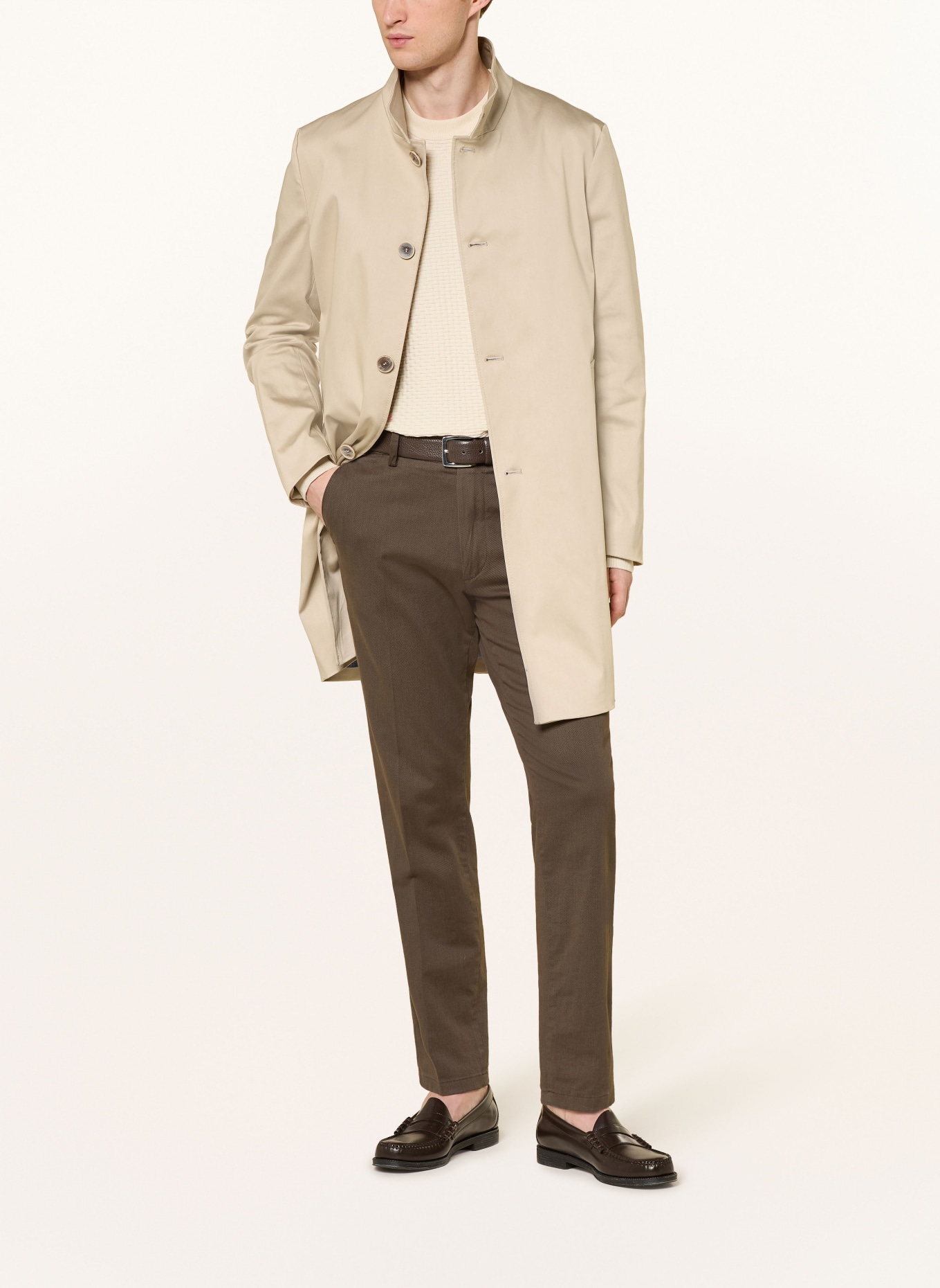 CINQUE Mantel CIBURTON: HELLBRAUN