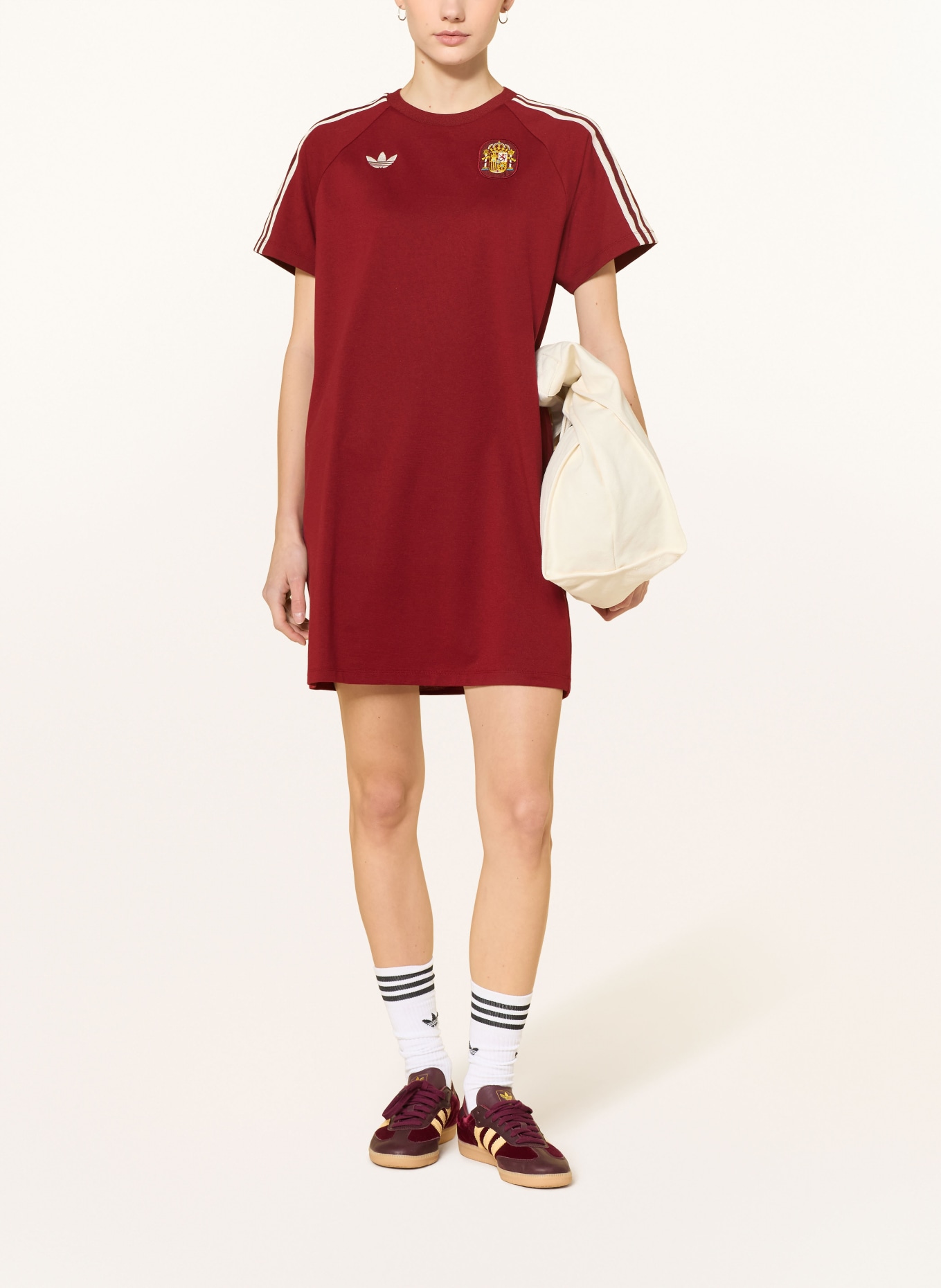 adidas Jersey dress SPAIN ORIGINALS: DARK RED / WHITE