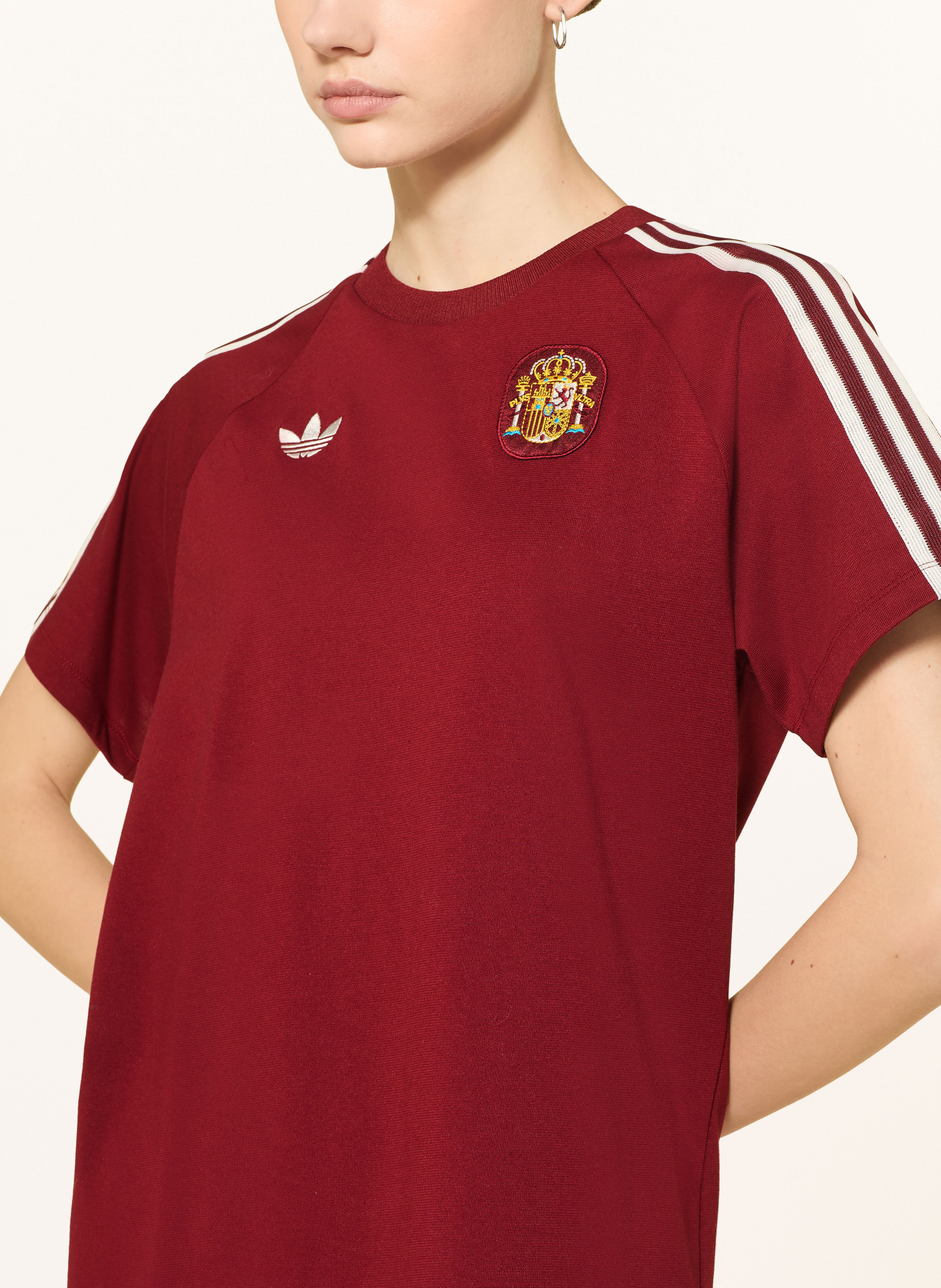 adidas Jersey dress SPAIN ORIGINALS: DARK RED / WHITE