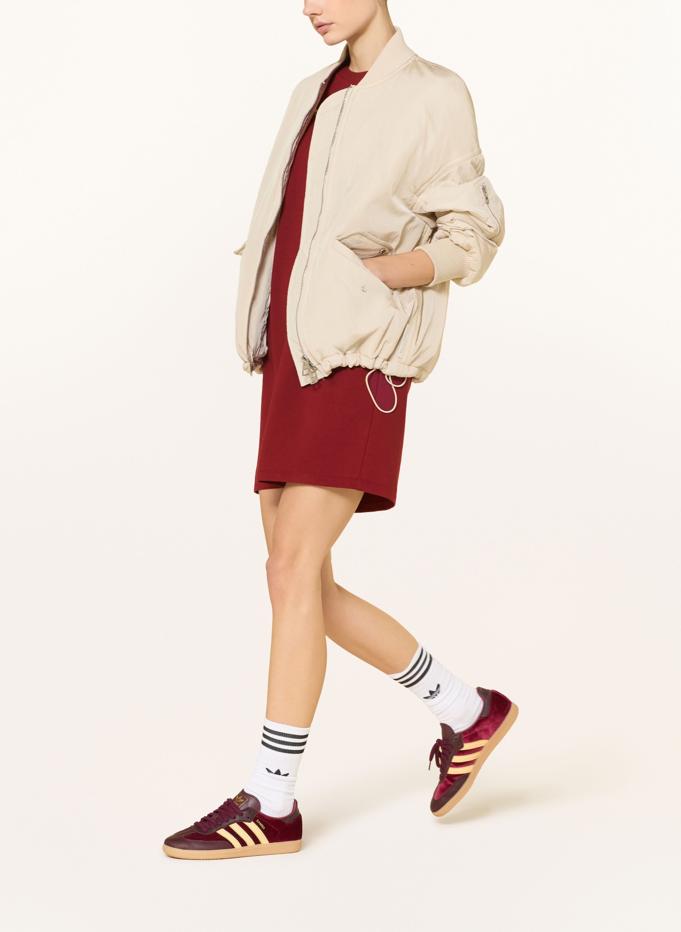 adidas Jersey dress SPAIN ORIGINALS: DARK RED / WHITE