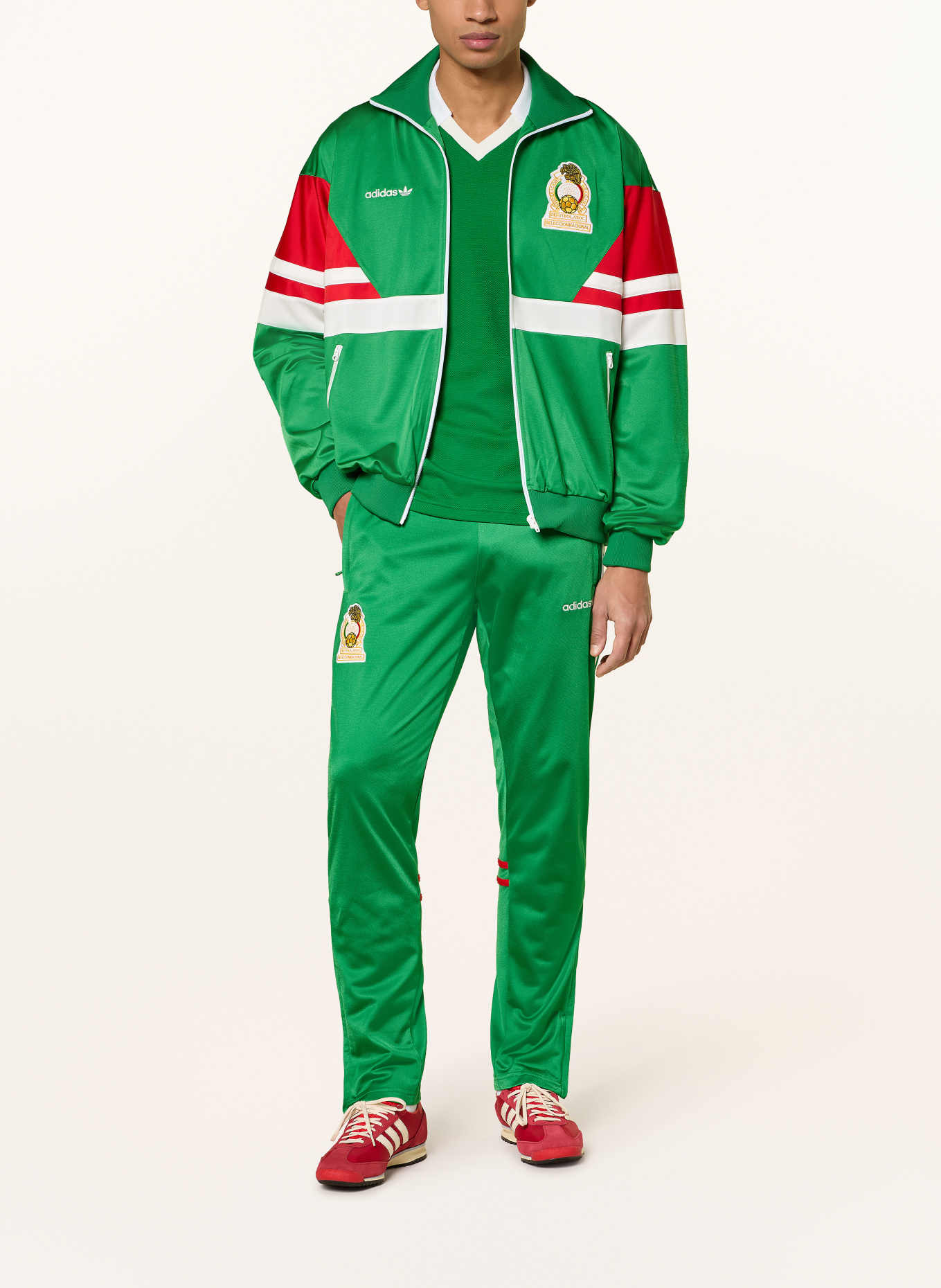 adidas Track Pants MEXIKO 86 ORIGINALS: GRÜN / ROT / WEISS
