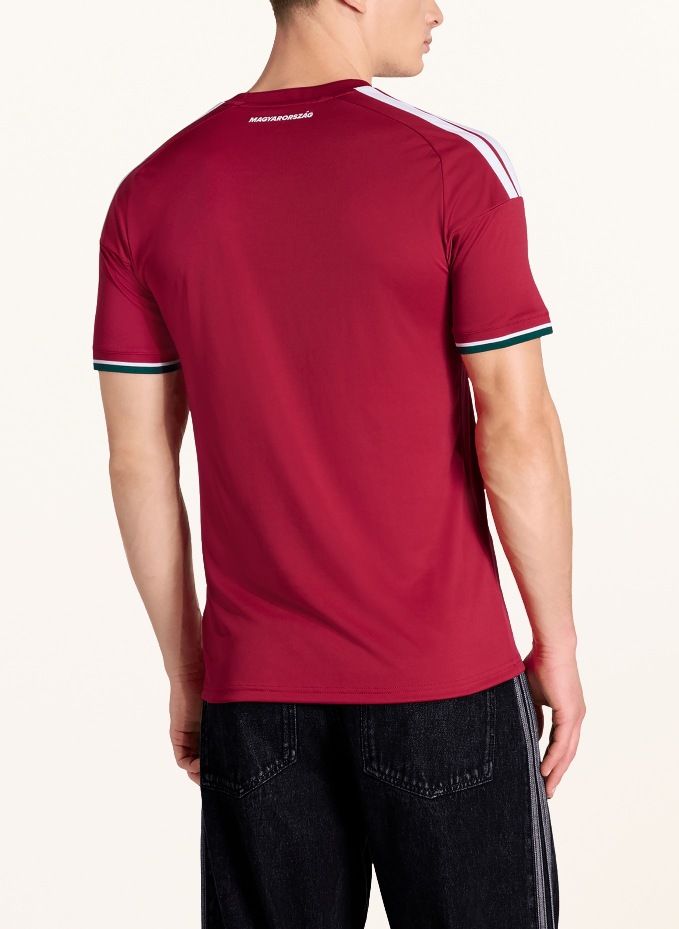 adidas Heimtrikot HUNGARY 26: DUNKELROT / WEISS