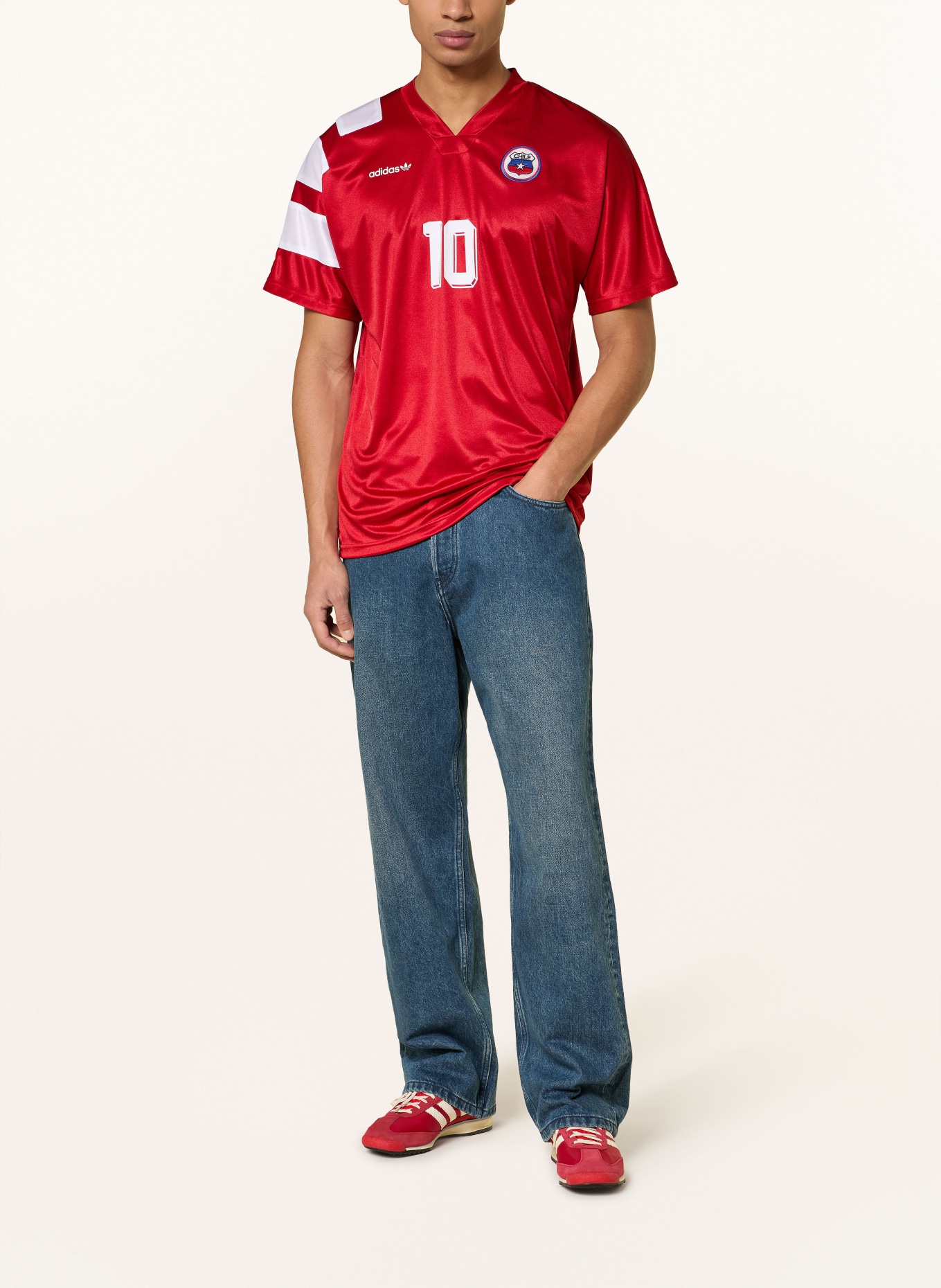 adidas Heimtrikot ANFP CHILE 26 für Herren: DUNKELROT / BLAU / WEISS