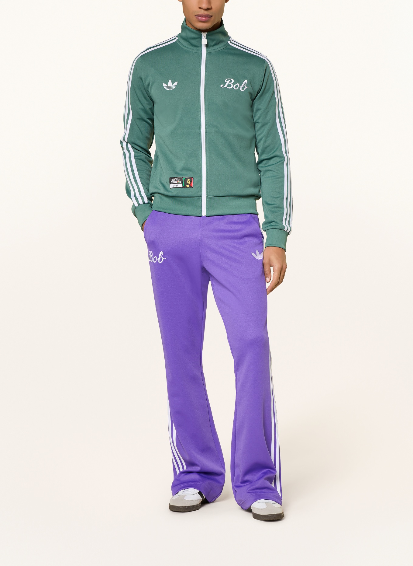 adidas Track Pants BOB MARLEY ORIGINALS: LILA / WEISS