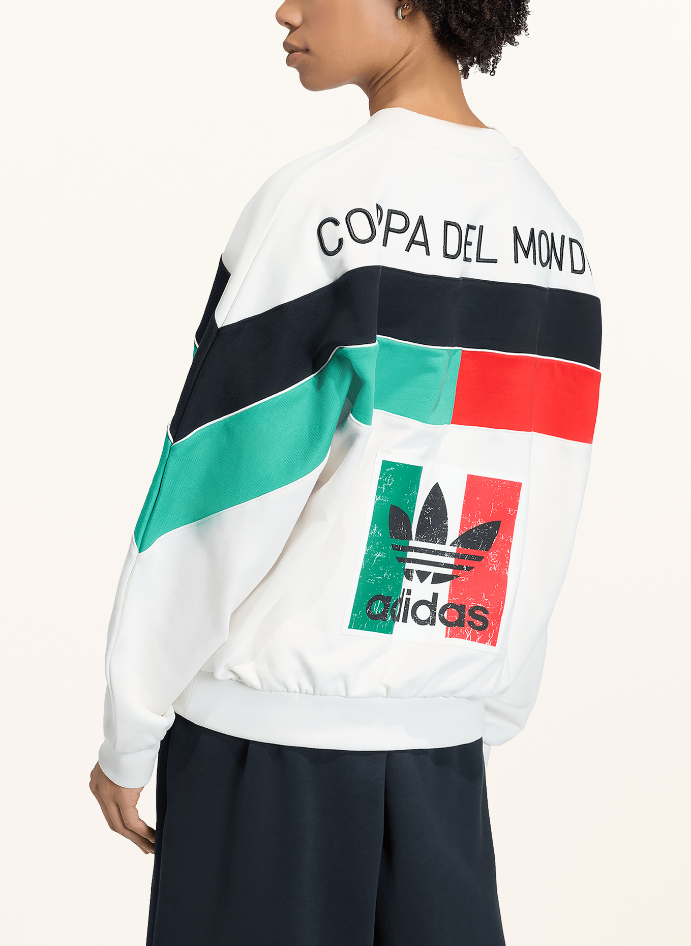 adidas ITALY 26 COPPA DEL MUNDO Sweatshirt: WHITE / GREEN / BLACK