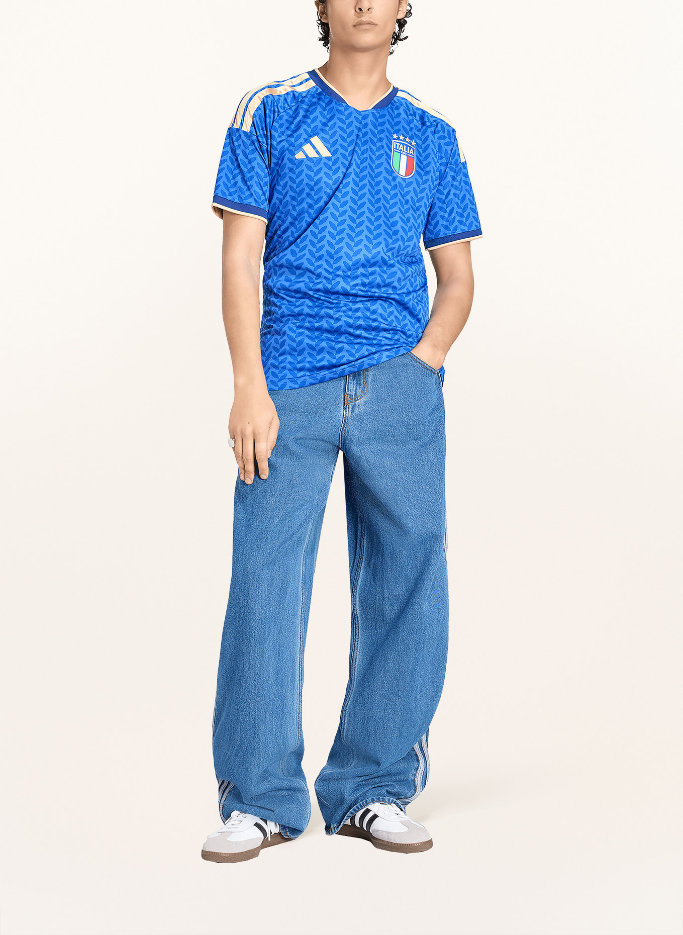 adidas Heimtrikot ITALIEN 26 REPLICA: BLAU / GOLD / BLAU