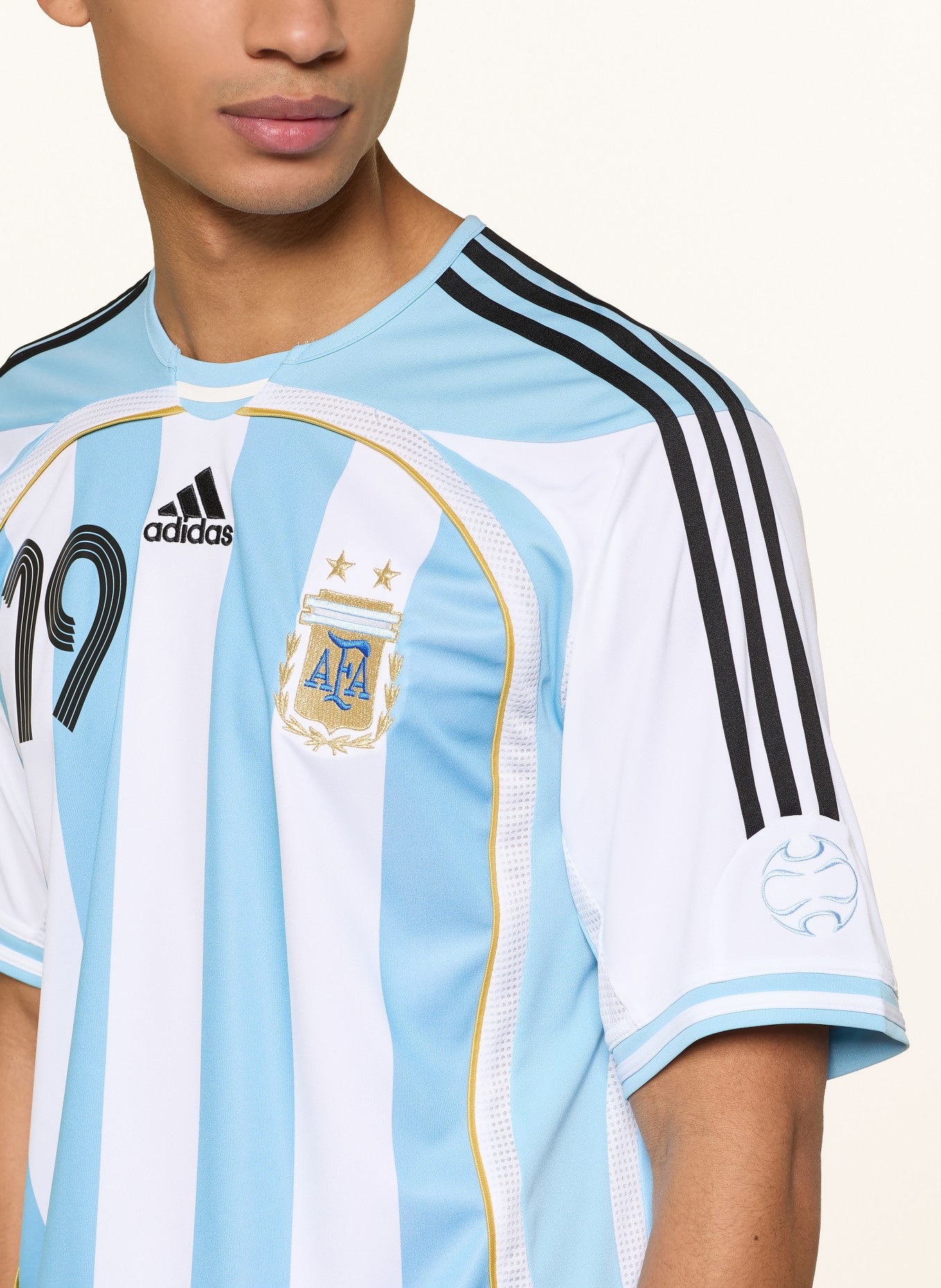 adidas Heimtrikot AFA ARGENTINIEN 06 für Herren: WEISS / HELLBLAU / SCHWARZ