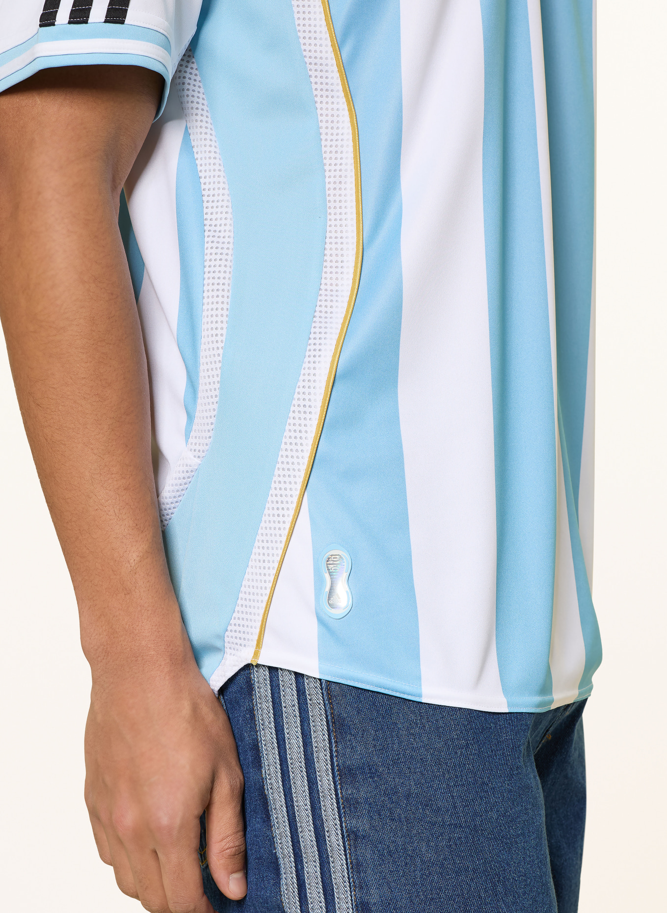 adidas Heimtrikot AFA ARGENTINIEN 06 für Herren: WEISS / HELLBLAU / SCHWARZ