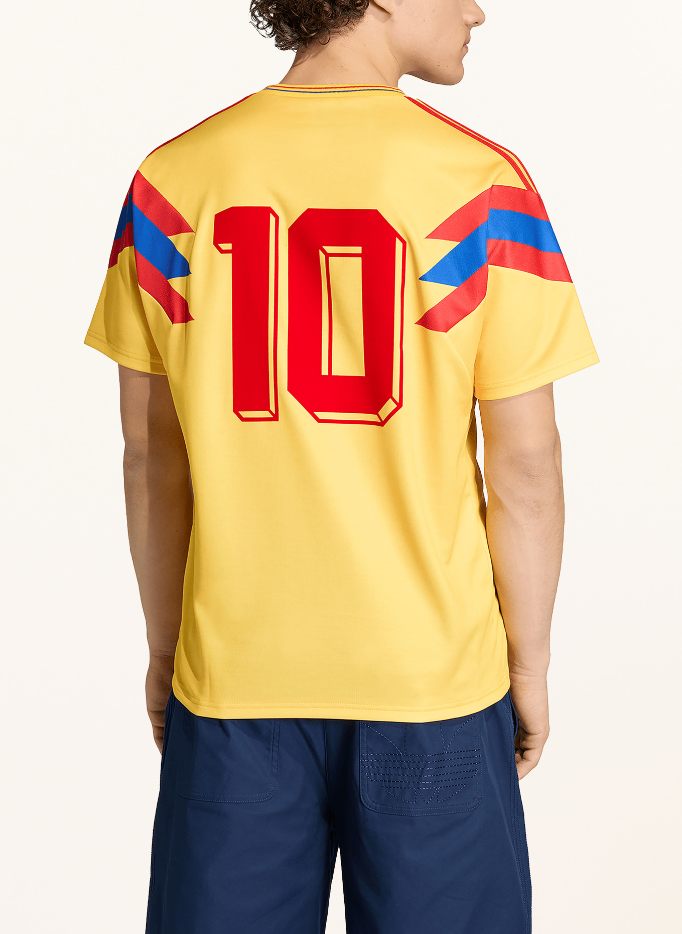 adidas Auswärtstrikot KOLUMBIEN 1990: GELB / ROT / DUNKELBLAU
