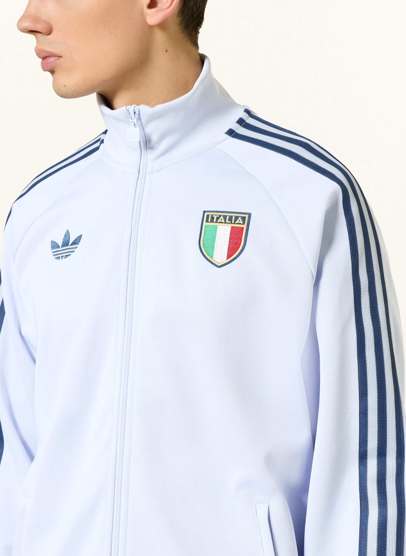 adidas Kurtka treningowa ITALIEN ORIGINALS: JASNONIEBIESKI / NIEBIESKI