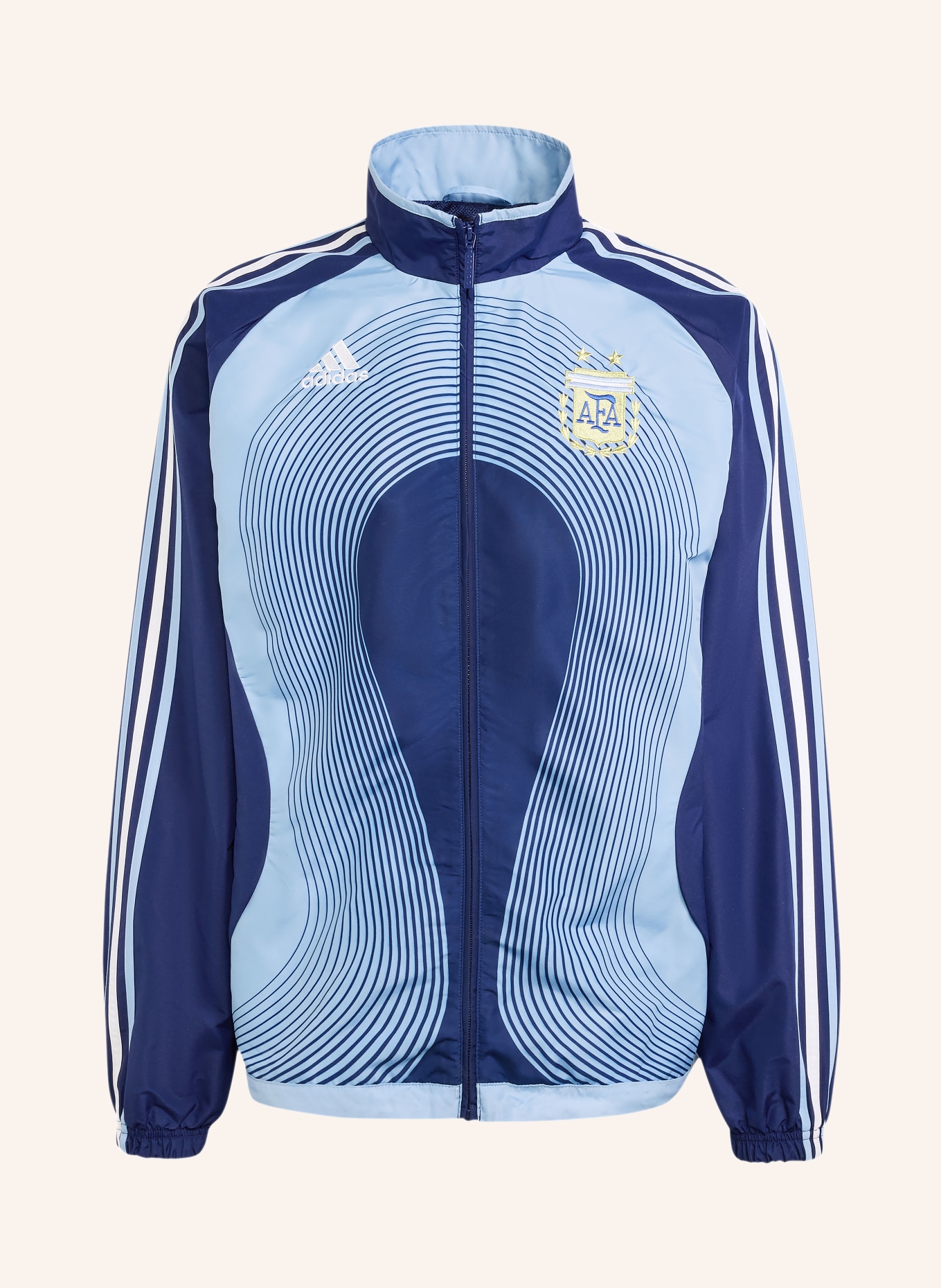 adidas Trainingsjacke AFA ARGENTINIEN 06: DUNKELBLAU / GOLD / HELLBLAU