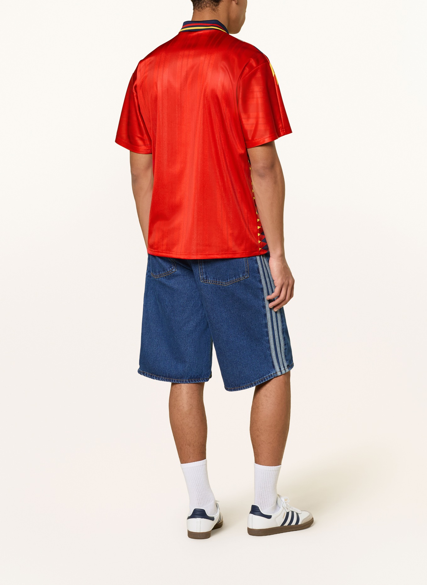 adidas Hjemmetrøje FEF SPANIEN 94 til herrer: RØD / GUL / MØRKEBLÅ