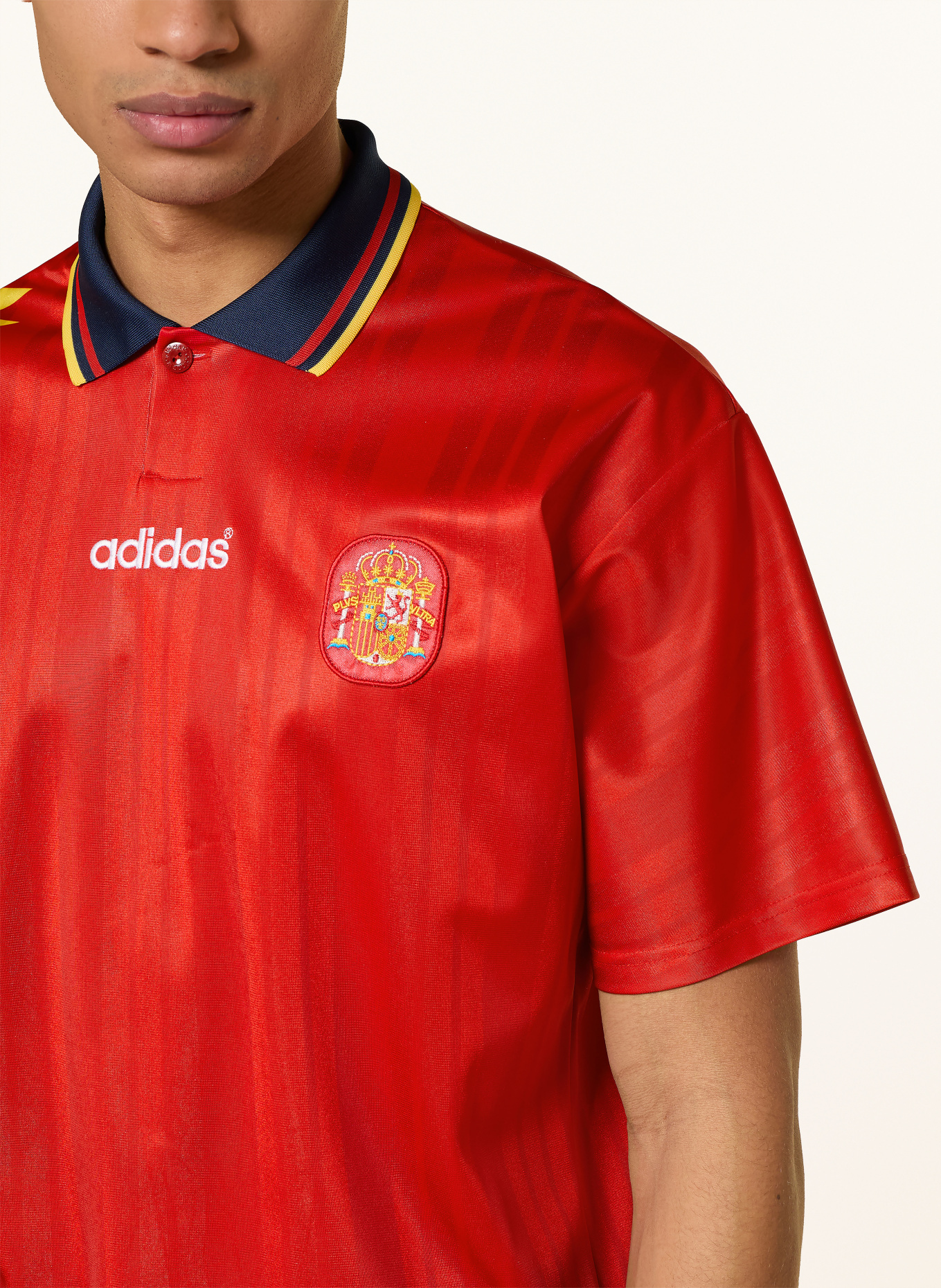 adidas Hjemmetrøje FEF SPANIEN 94 til herrer: RØD / GUL / MØRKEBLÅ