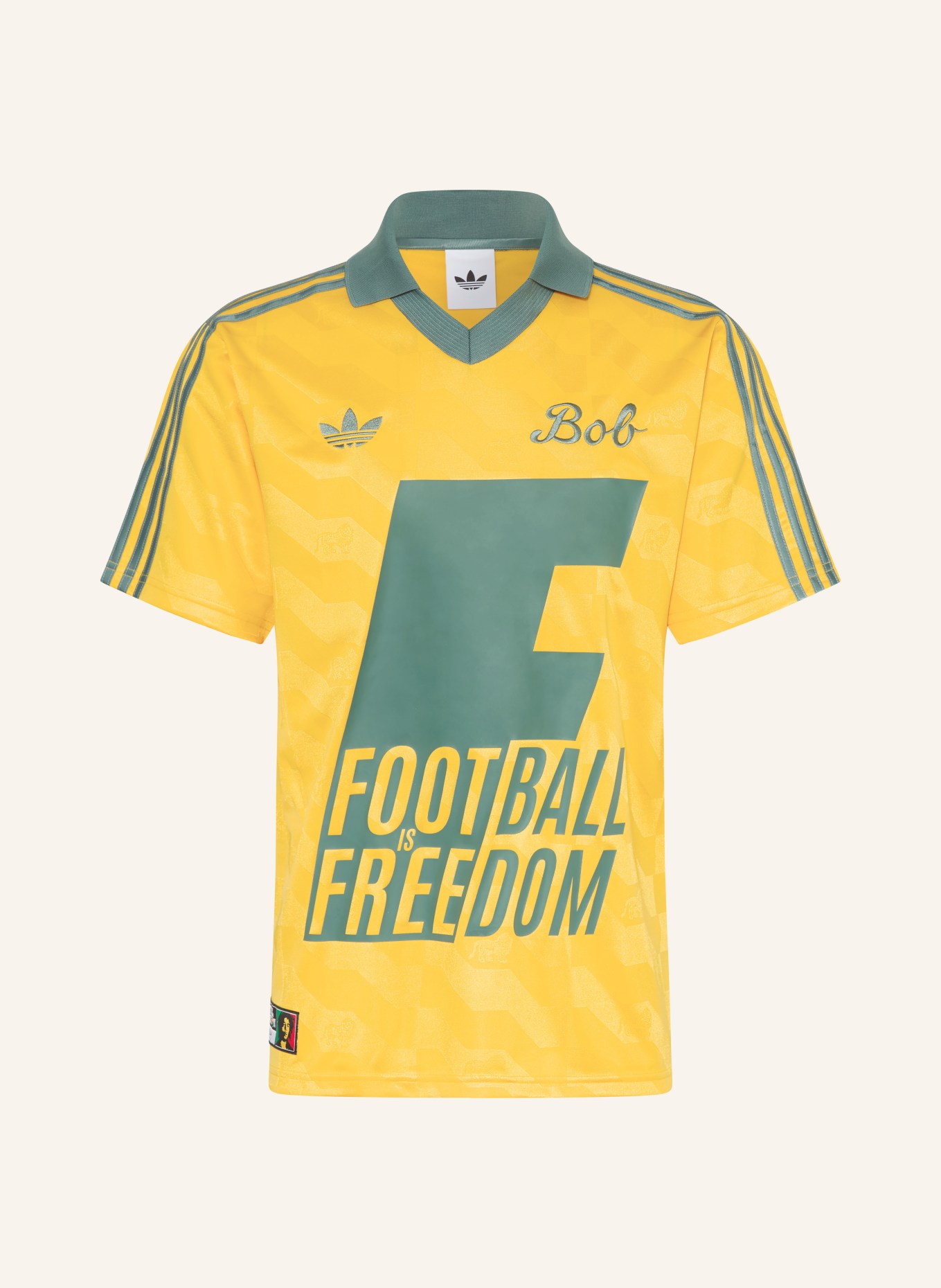 adidas BOB MARLEY jersey: YELLOW / GREEN